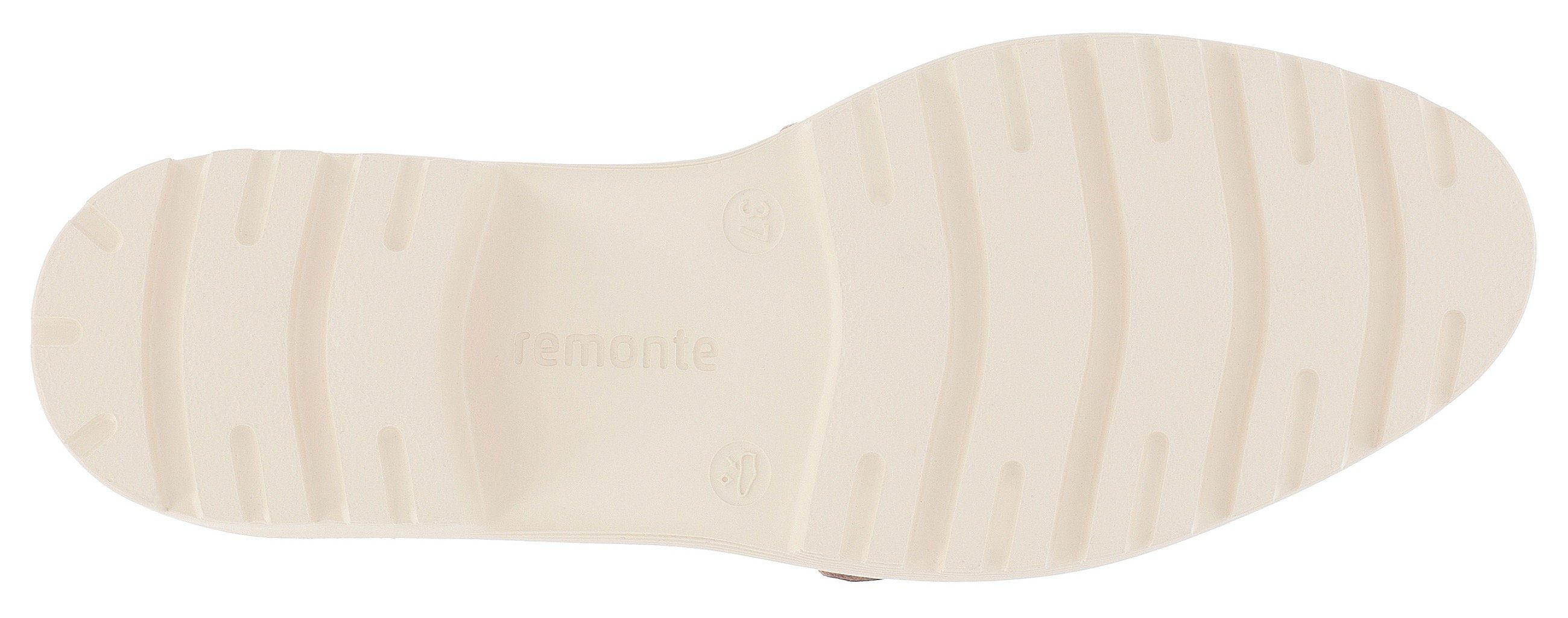 Remonte Loafers Chunky slipper, plateau slipper met moderne vlecht-siergesp