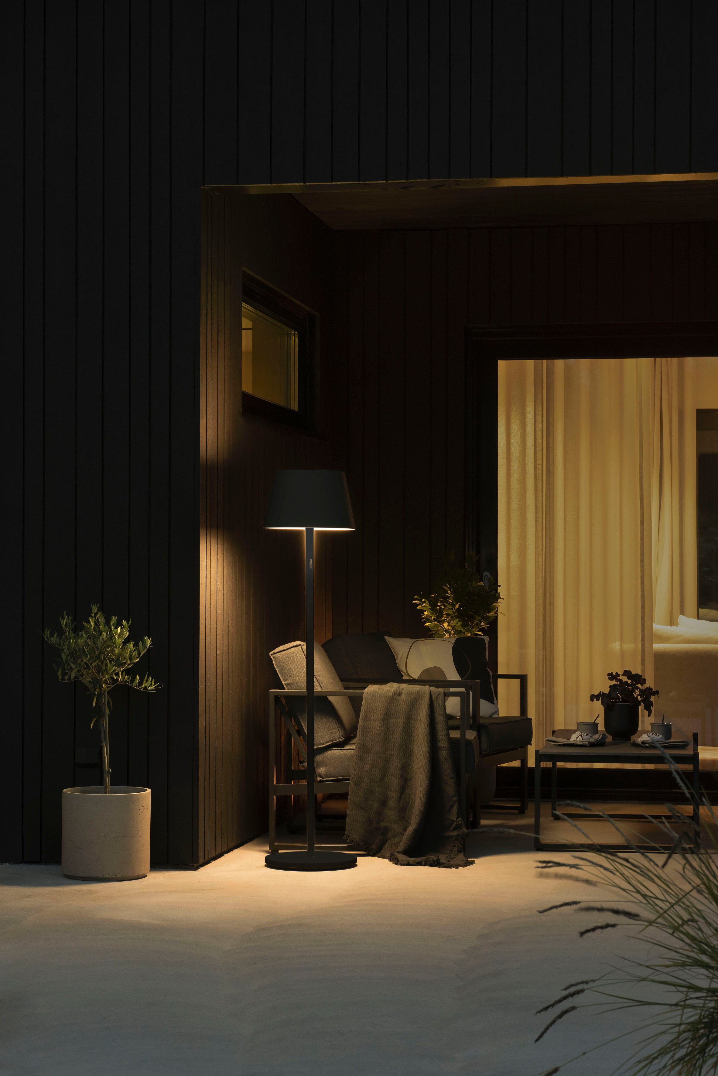 KONSTSMIDE Led-staande lamp Pomezia Pomezia LED USB-vloerlamp, 2700K/3000K/4000K, dimbaar (2 stuks)