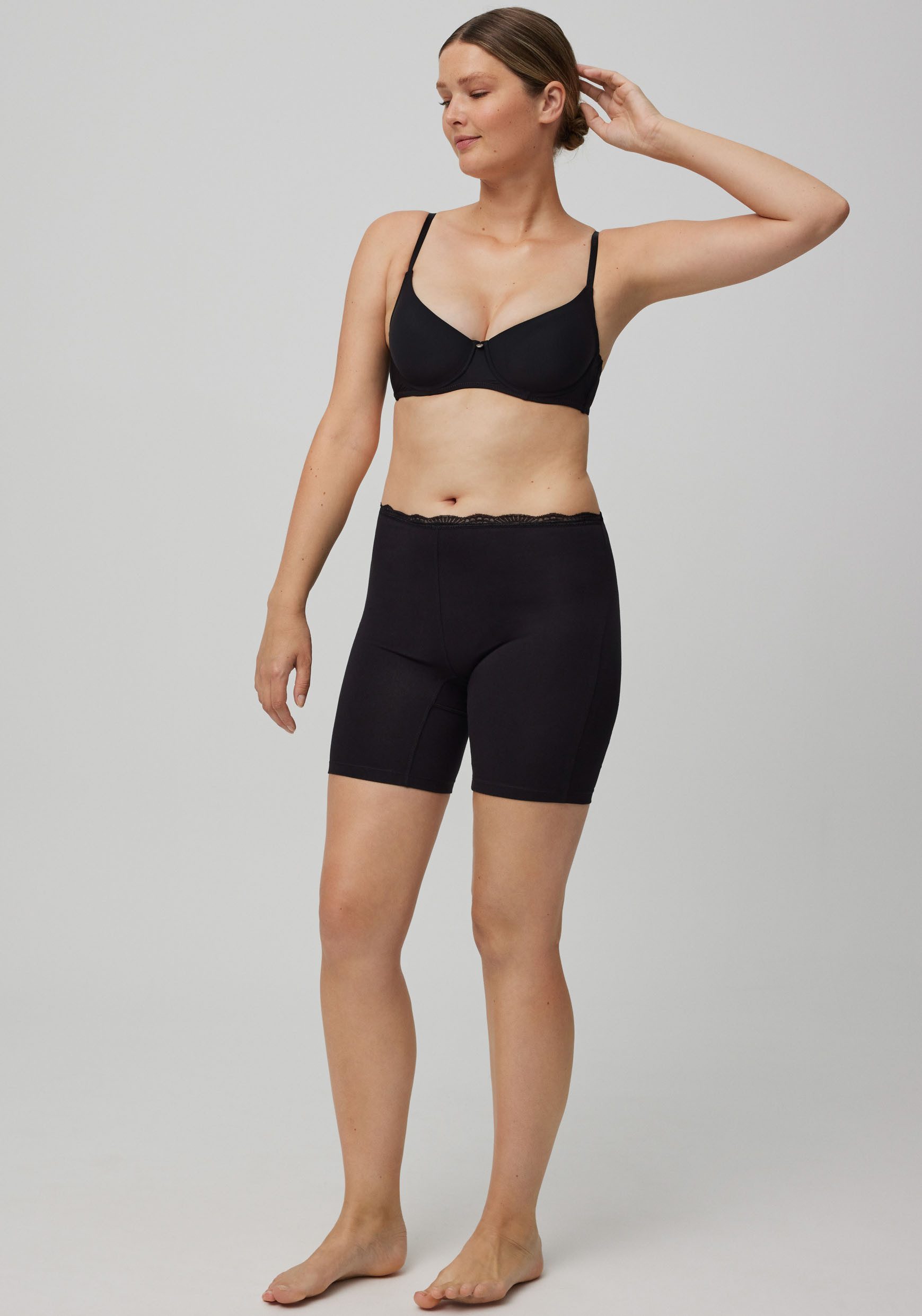 YSABEL MORA Lange onderbroek BASIC COLLECTION COTTON WITH LACE aangename zachtheid en pasvorm tegen wrijving (Set van 3)