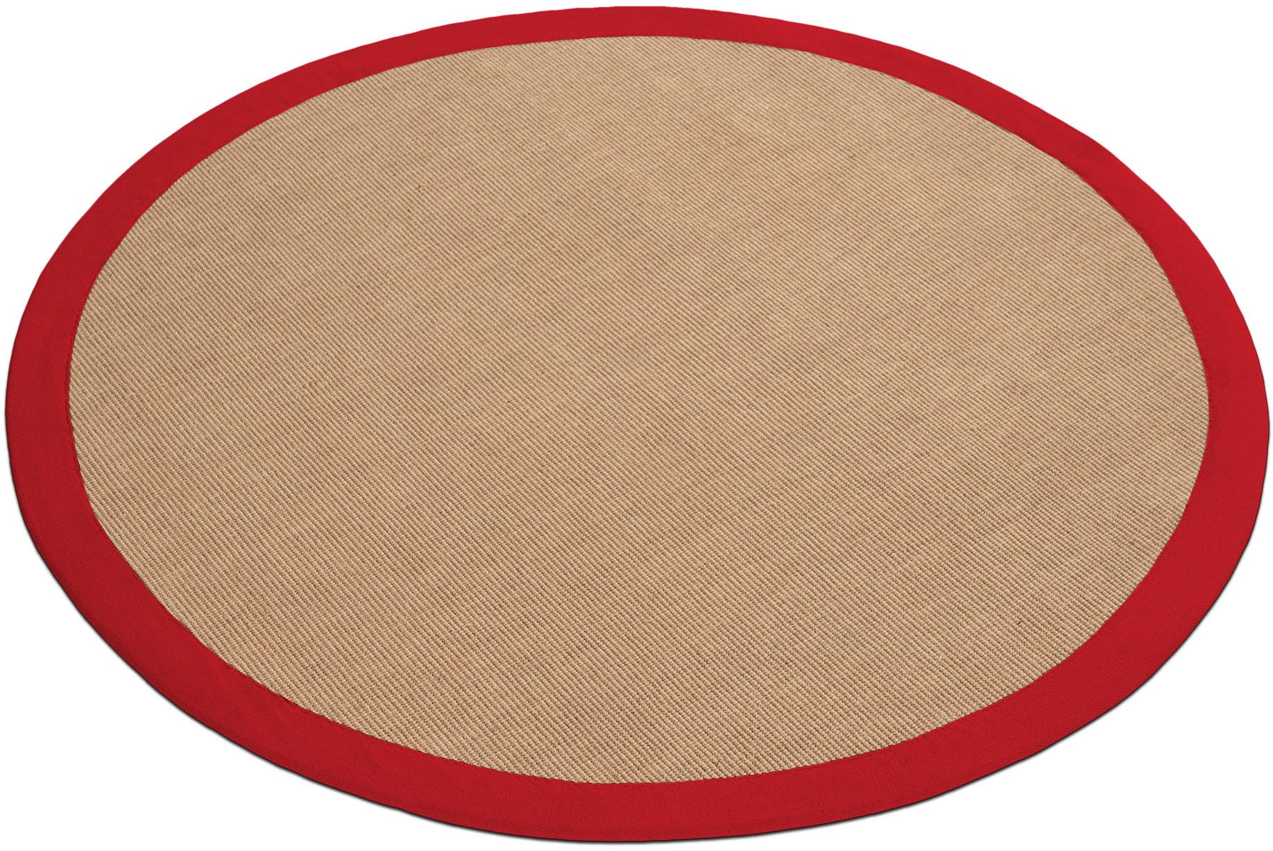 carpetfine Sisalkleed Sisal met gekleurd randdessin, antislip achterzijde