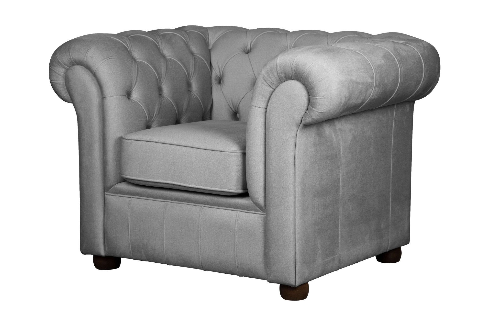 Home affaire Fauteuil CHARENTE, Chesterfield, golfsysteem, afmetingen B/D/H: 105/89/74 cm