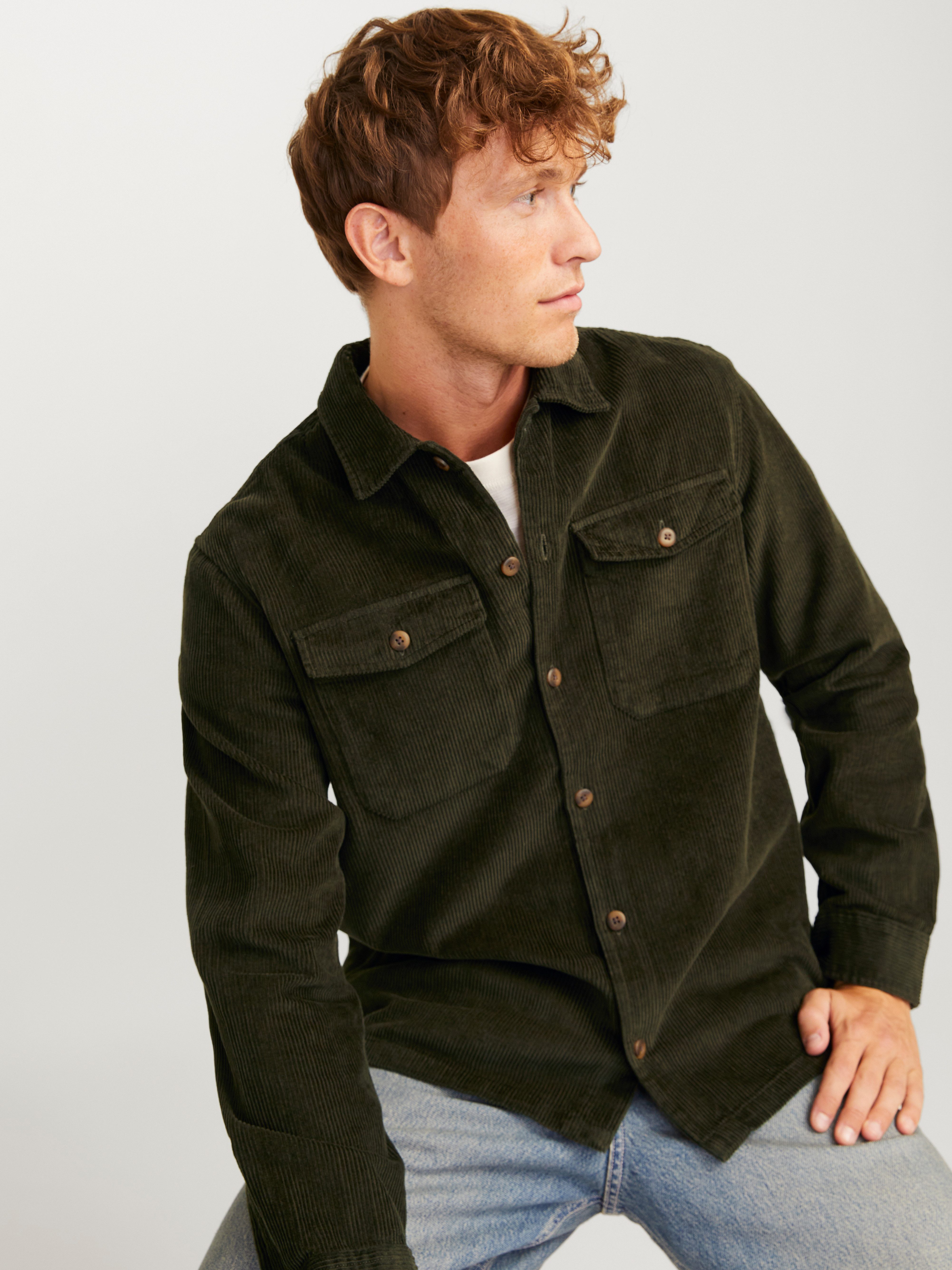 Jack & Jones Overhemd met lange mouwen JJEEDDIE CORDUROY OVERSHIRT LS SN