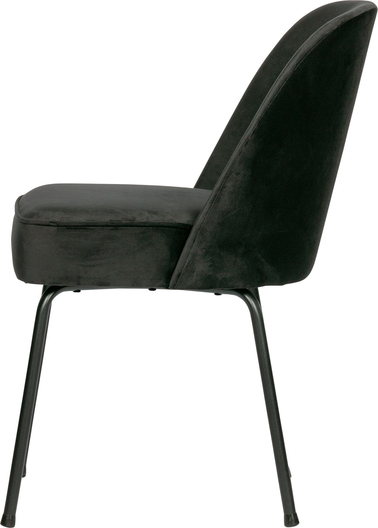 WOOOD Eetkamerstoel Stockholm Gestoffeerde stoel, 4-poots metalen frame, breedte 50 cm (set, 2 stuks)
