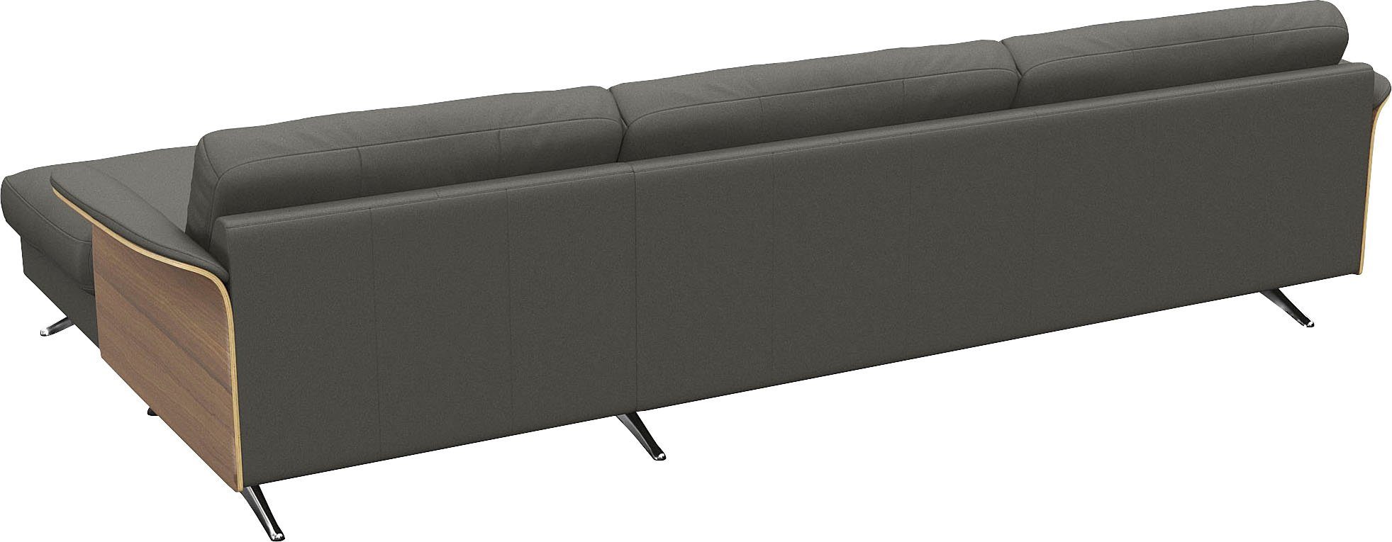 FLEXLUX Hoekbank Glow designbank, comfortabel en comfortabel door hoogwaardige zitconstructie