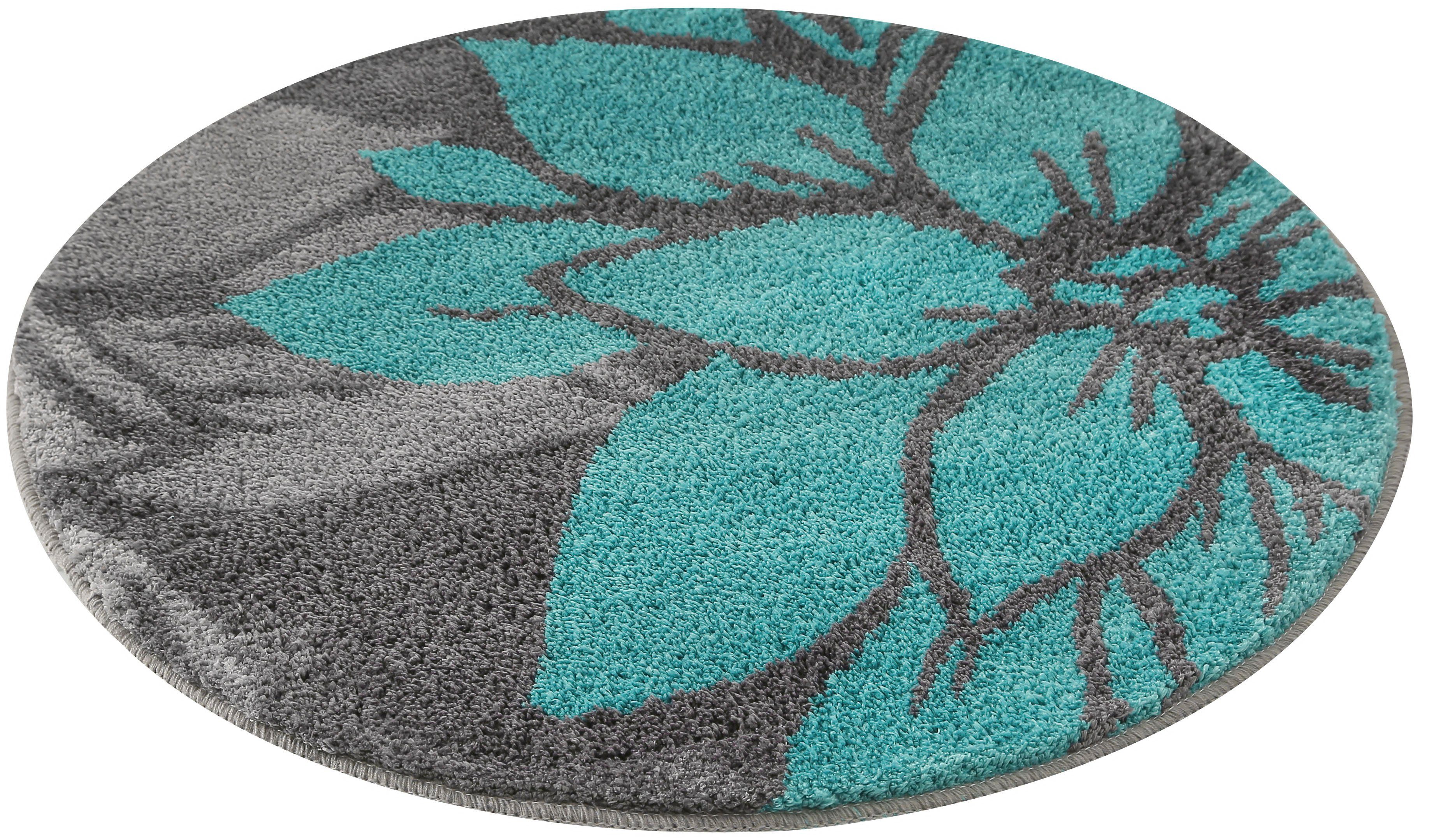 my home Badmat Susan Bloemmotief, badmat, badmatten ook als 3-delige set & rond