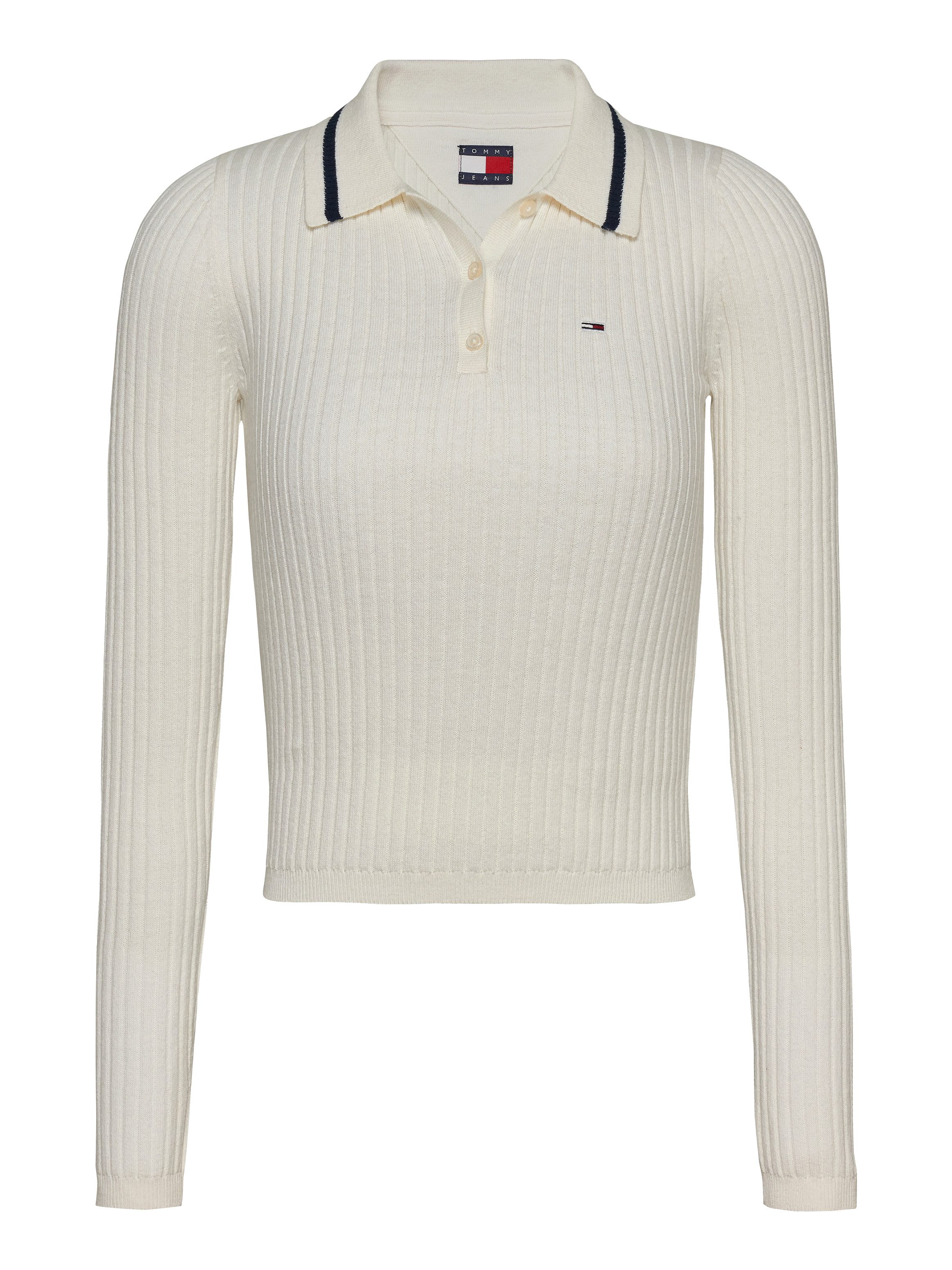 TOMMY JEANS Trui met polokraag TJW ESSENTIAL LS POLO SWEATER
