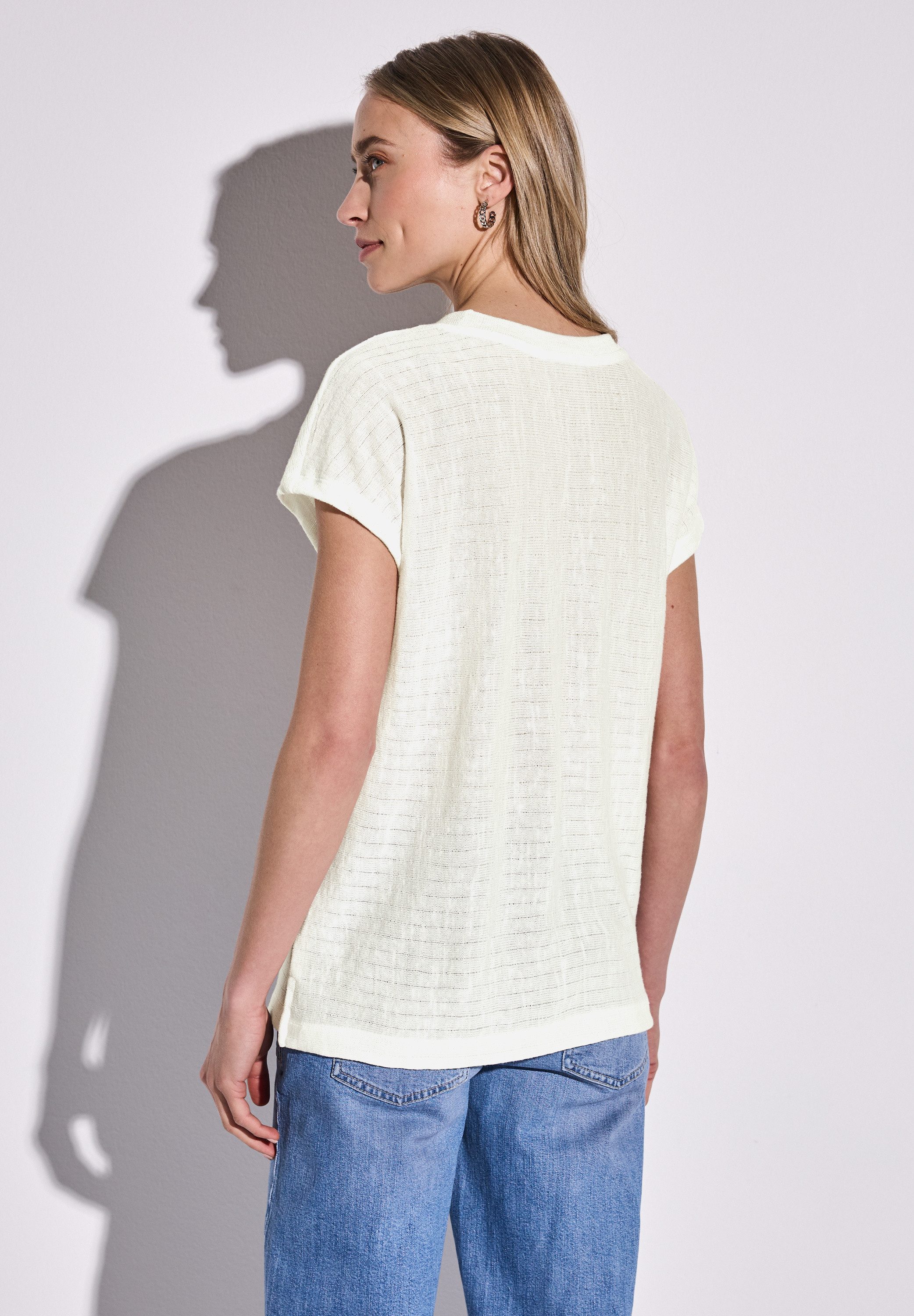 STREET ONE T-shirt met streepstructuur