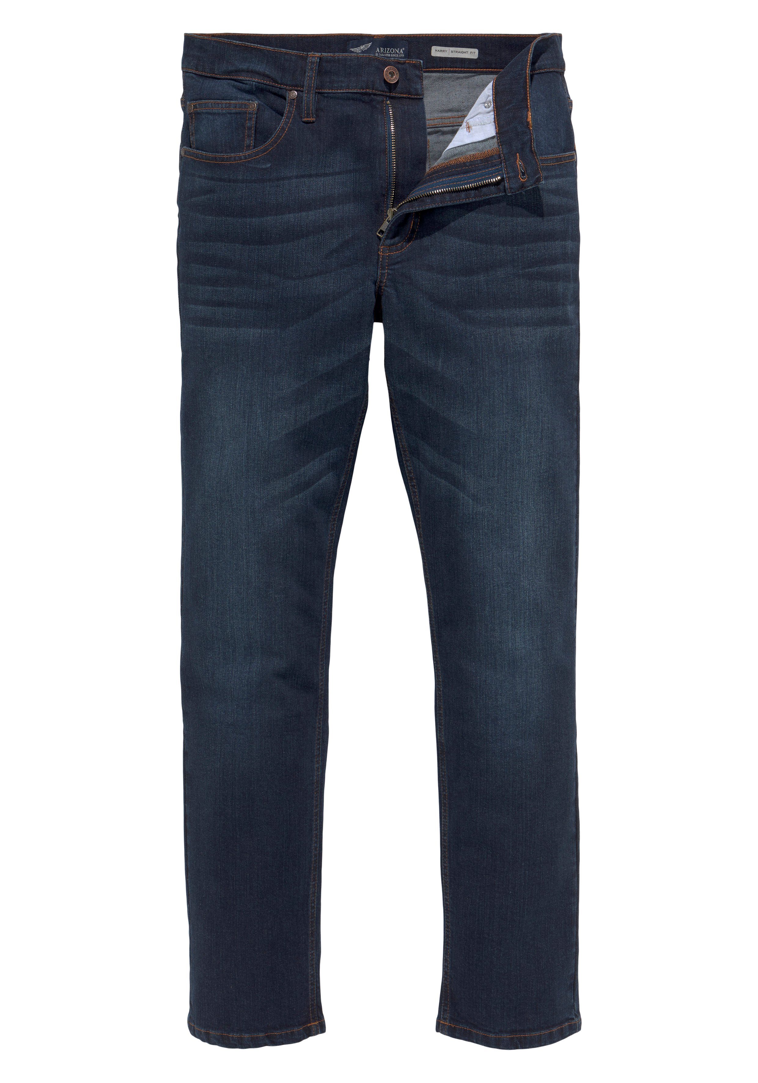 Arizona Stretch jeans rechte pijp, lage taillehoogte, met riemlussen
