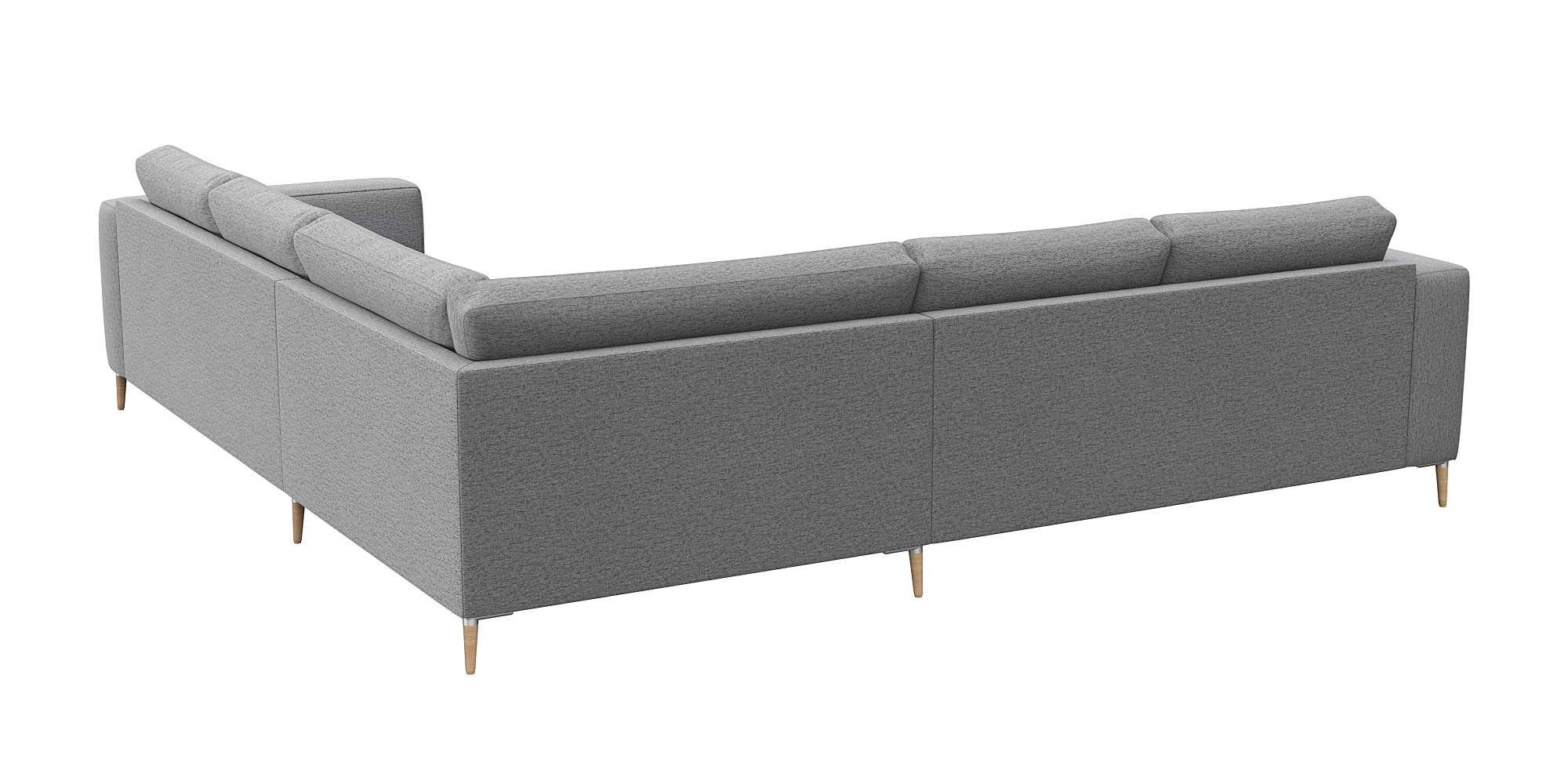 FLEXLUX Hoekbank Fiore, gelijkbenig, super zitcomfort door koudschuim in de zitting