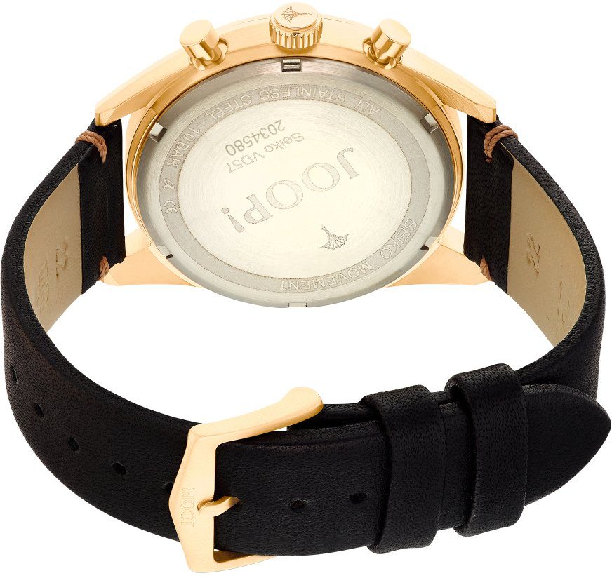 Joop! Chronograaf Horloge, quartz, herenhorloge, stopwatchfunctie, leren band