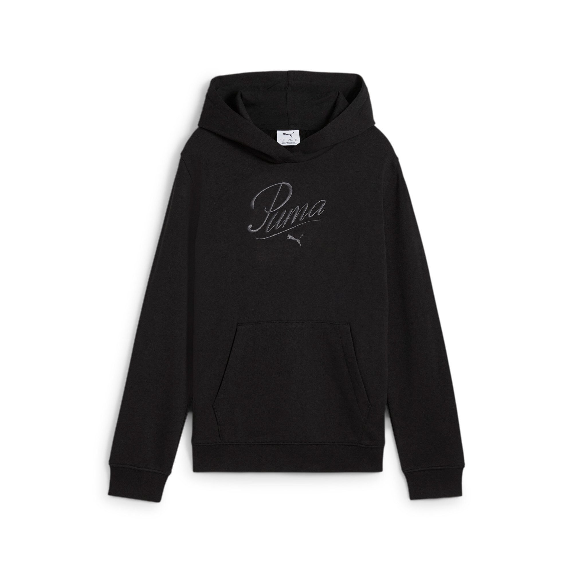 PUMA Hoodie ESS SCRIPT HOODIE TR G meisjes sweatshirts maat 164 zwart