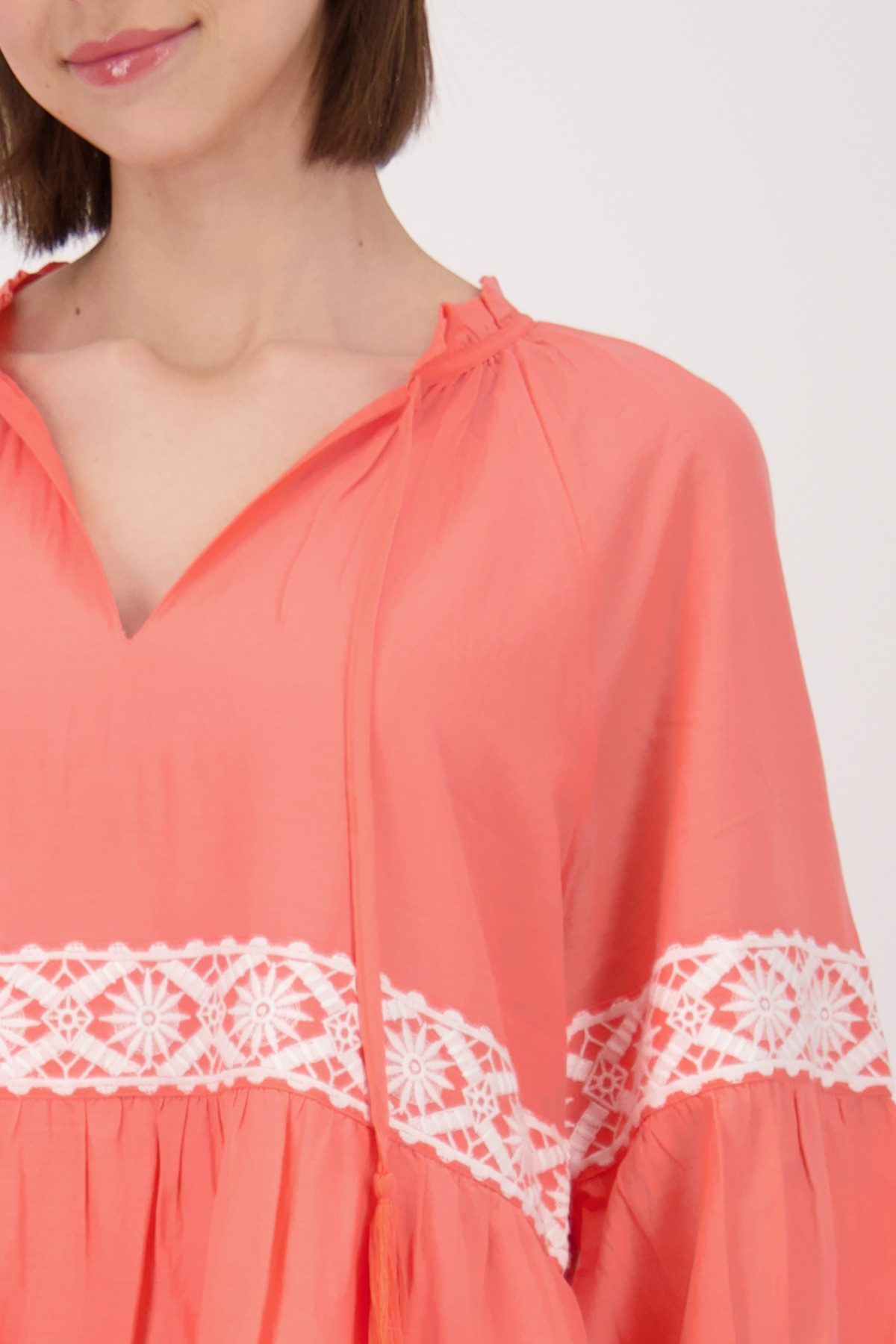 Monari Blousejurk met contrastkleurige kant