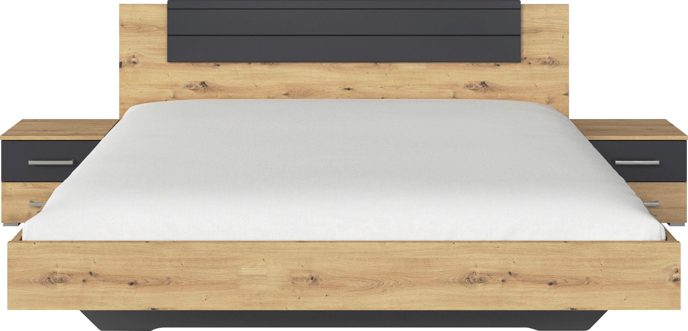 rauch Ledikant Tweepersoons futonbed BARCELONA in zwevende look (set, 3-delig)