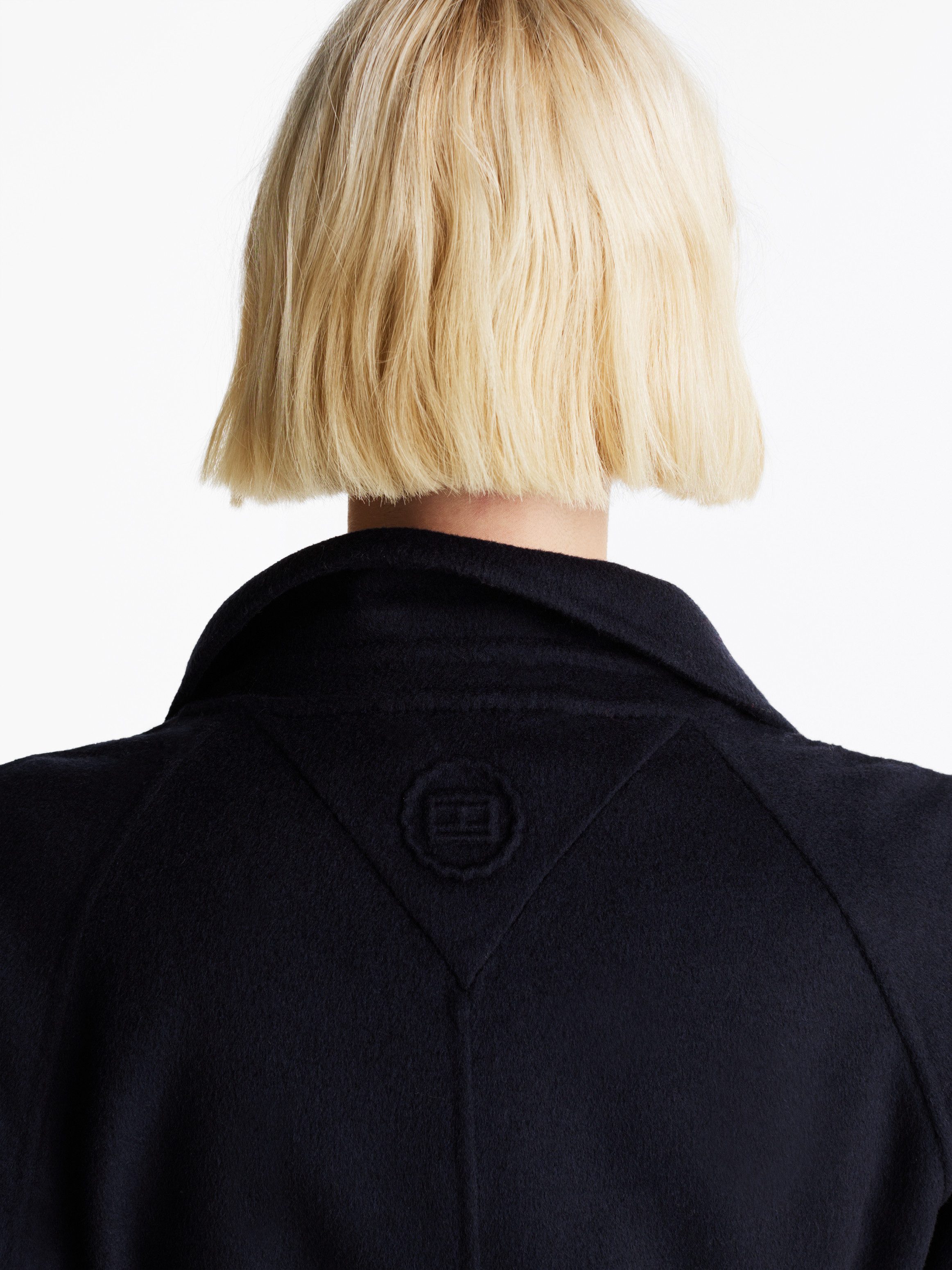 Tommy Hilfiger Korte jas REG DF WOOL BELTED COAT
