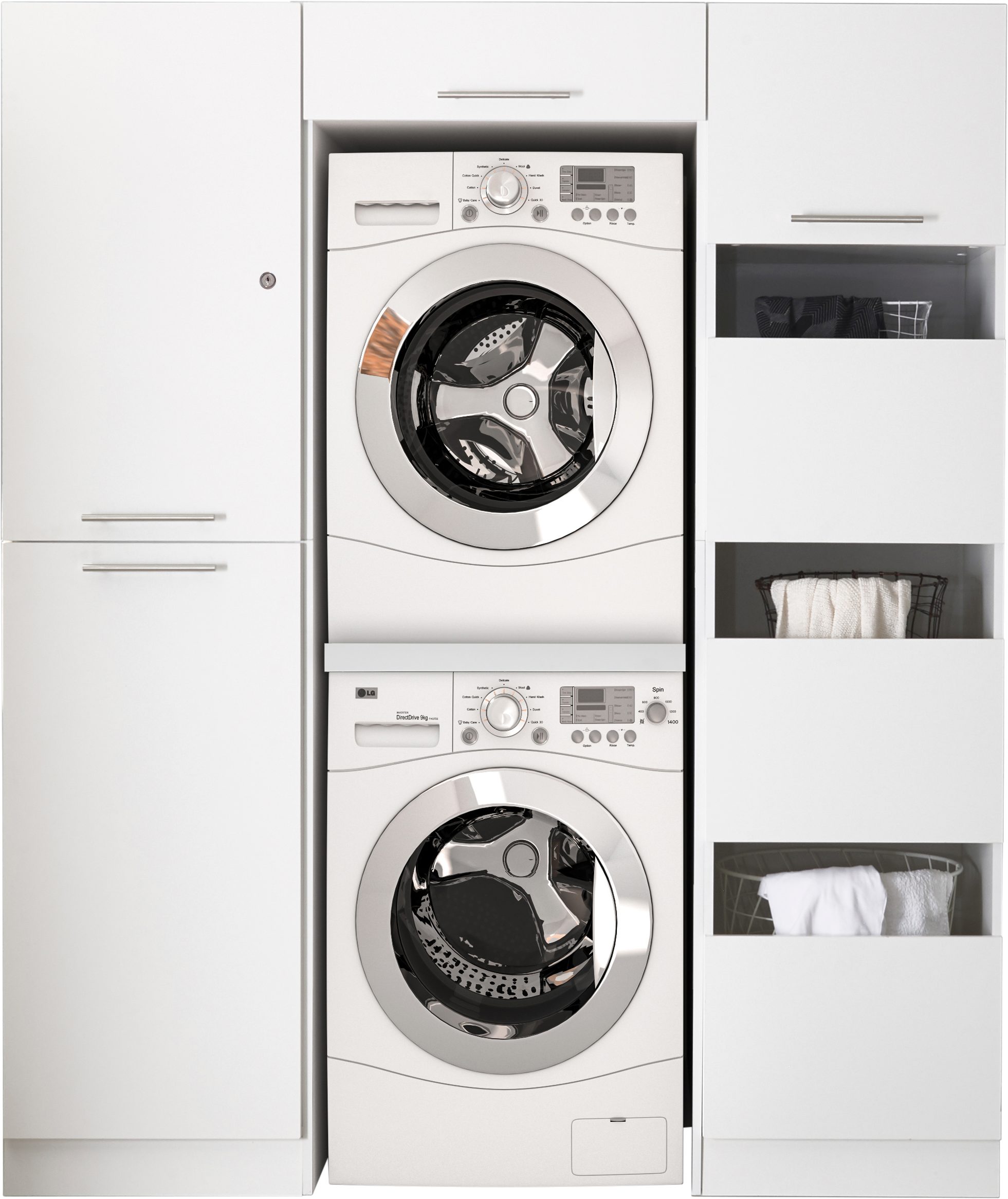RESPEKTA Multifunctionele kastenset Clara-Set 10 (h x b x d) 200 x 167,4 x 67,6 cm (3 stuks) multifunctionele kasten wit