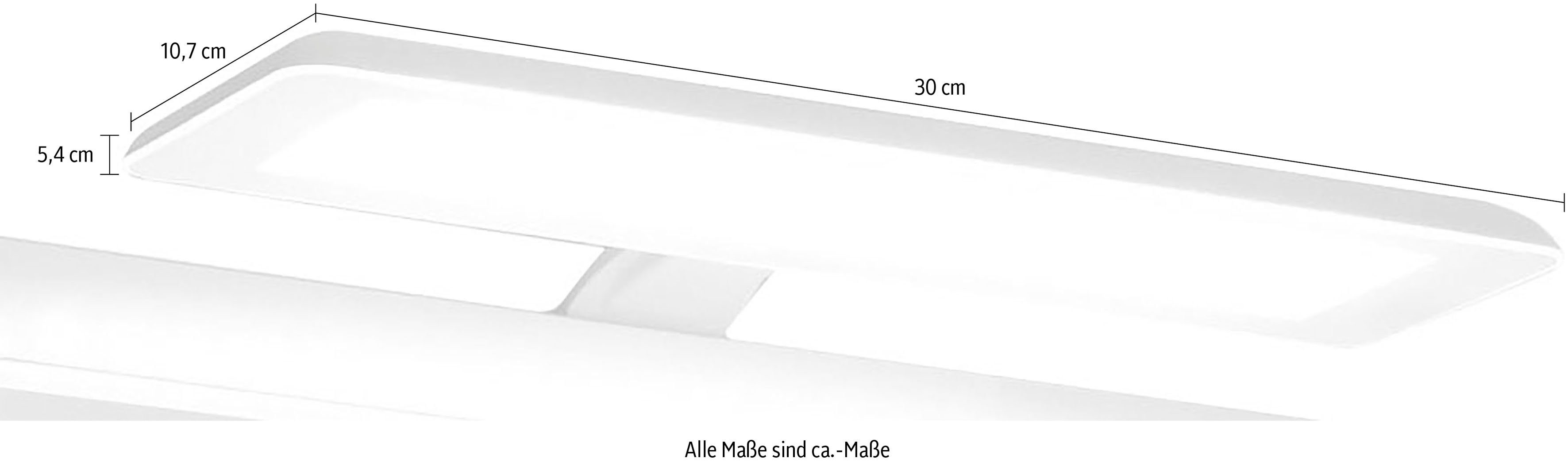 Saphir Led-spiegellamp Quickset LED opzetlamp voor spiegel of spiegelkast in wit Badlamp 30 cm breed, lichtkleur koudwit, kunststof, 435 LM, 230V (1 stuk)