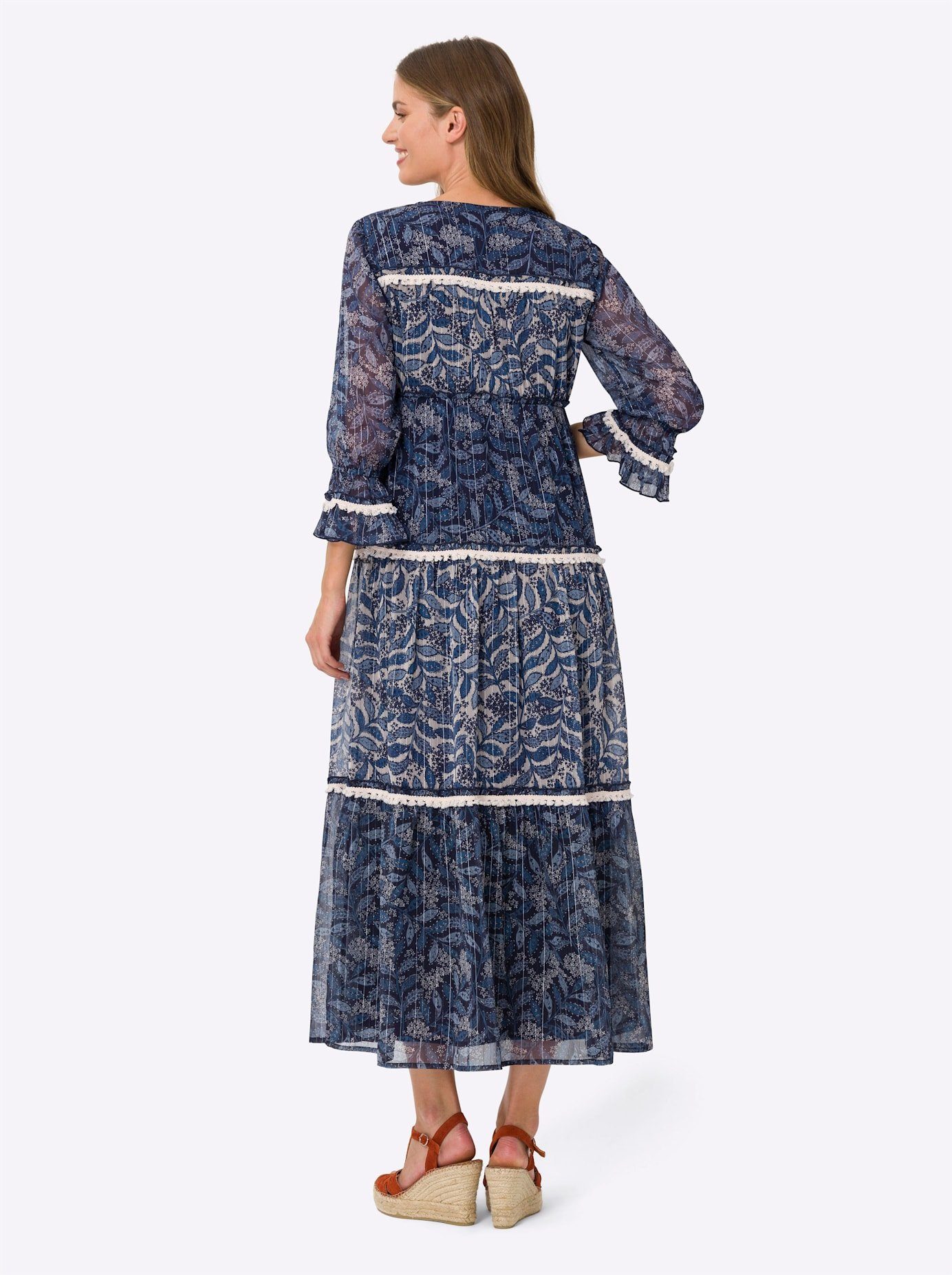 heine Maxi-jurk Gedessineerde jurk