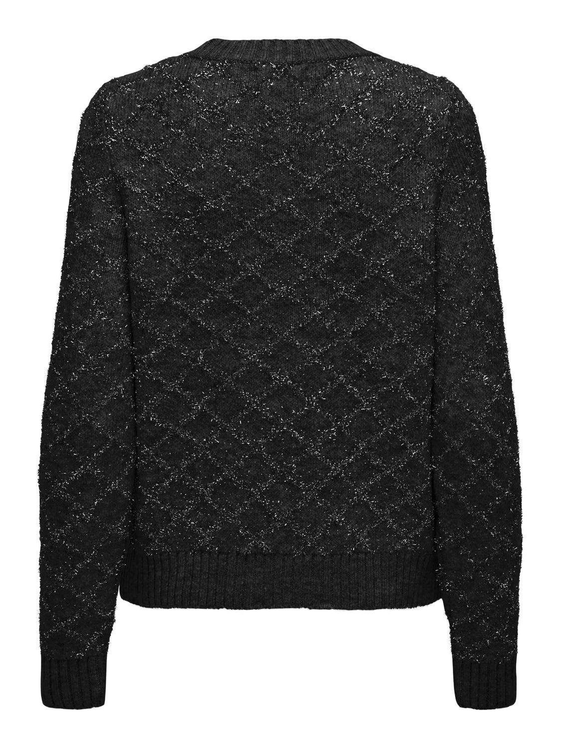Only Trui met ronde hals ONLALBA L/S GLITTER O-NECK CC KNT