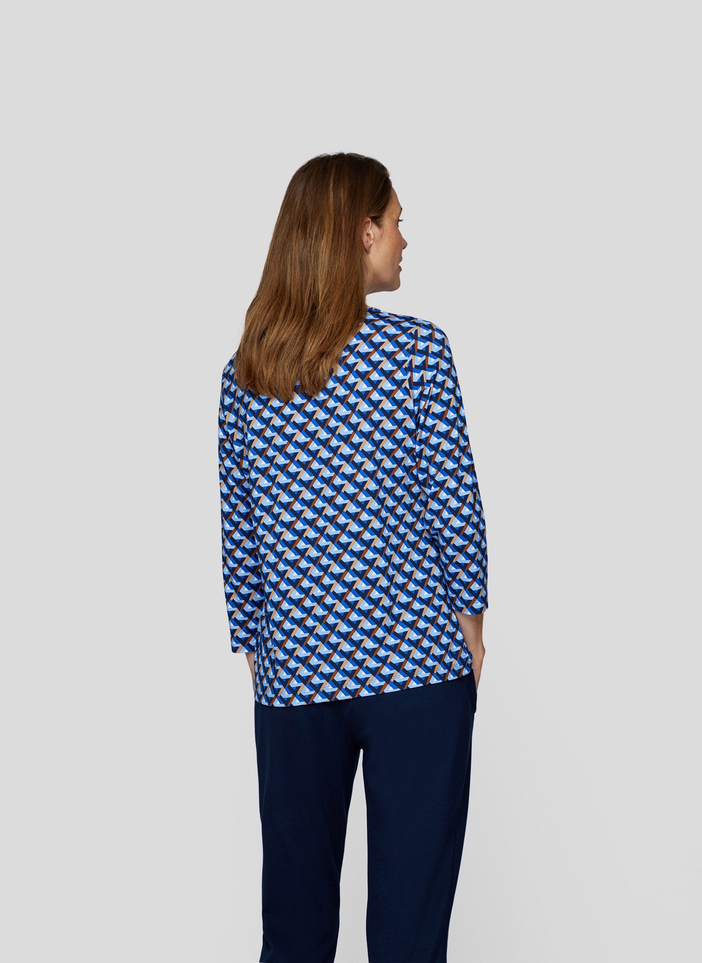 Rabe Shirt met 3/4 mouwen met grafisch patroon