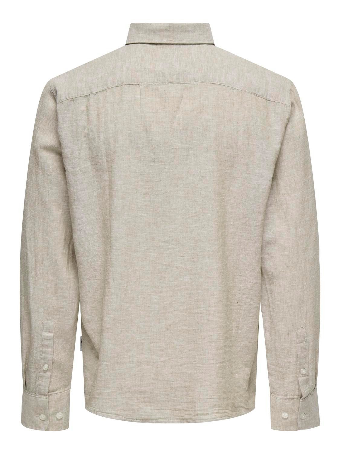 ONLY & SONS Overhemd met lange mouwen ONSCAIDEN LIFE REG LS 1 PKT SHIRT NOOS