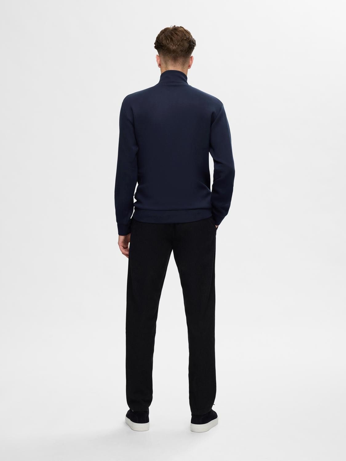 SELECTED HOMME Sweatshirt SLHEMANUEL SOFT ZIP HIGH NECK SWEAT NOOS