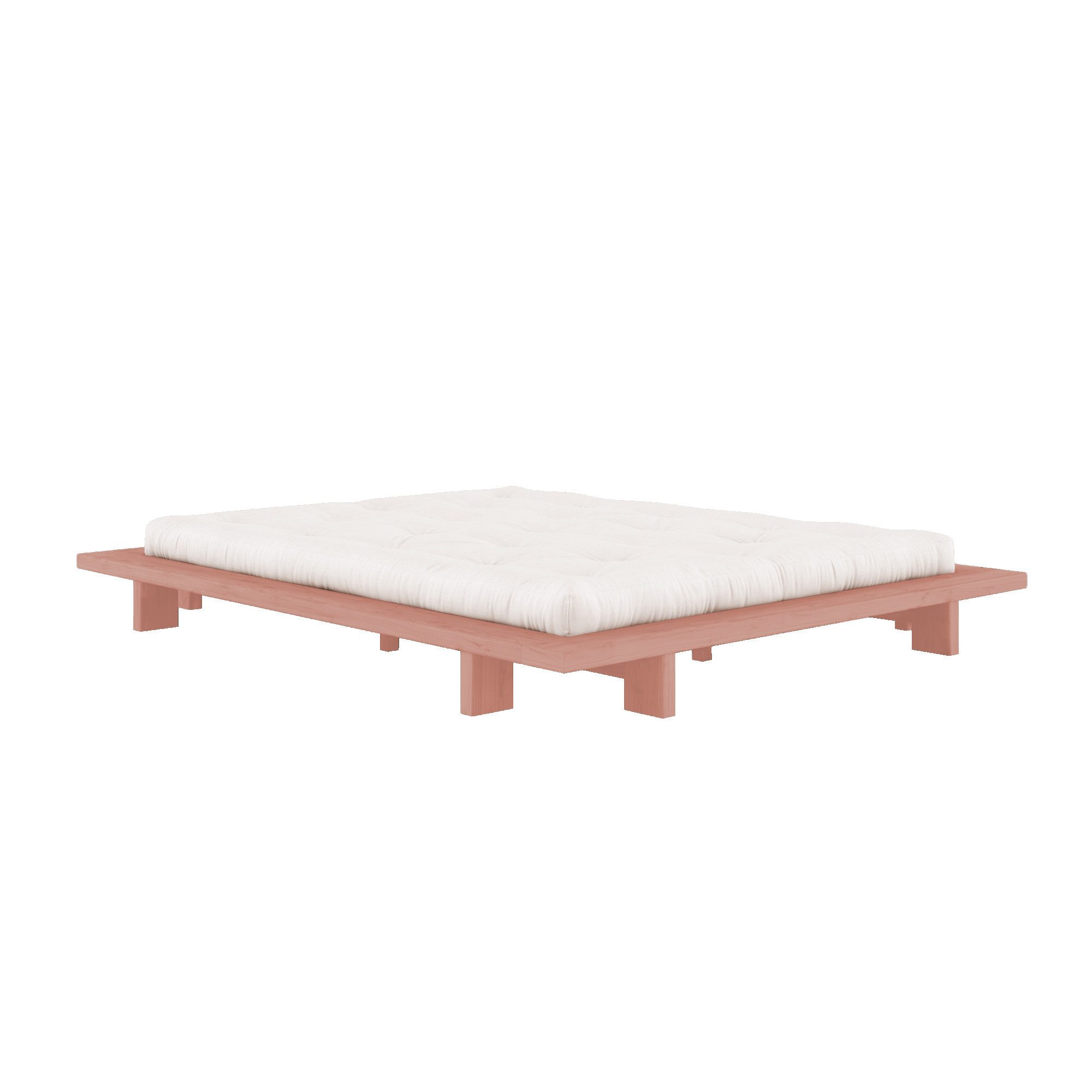 Karup Bedframe JAPAN BED Futonbed van FSC®-gecertificeerd massief hout Massief houten bed met lattenbodem, massief grenen, bed zonder hoofdeinde