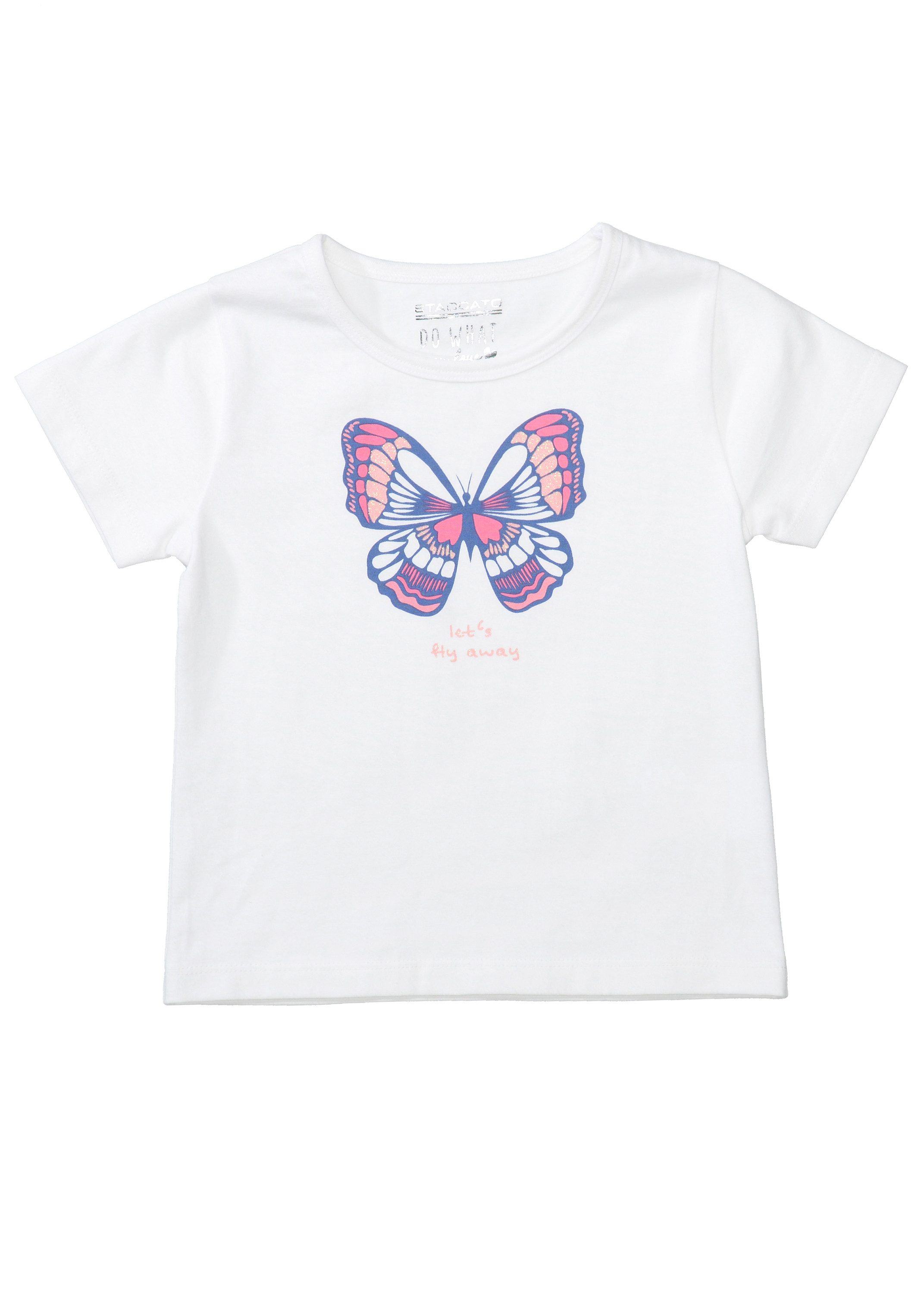 STACCATO T-shirt Vlinder 5-delige set fakkels, vlam effect, zwart, led warmwit, h: 45cm, d: 6cm