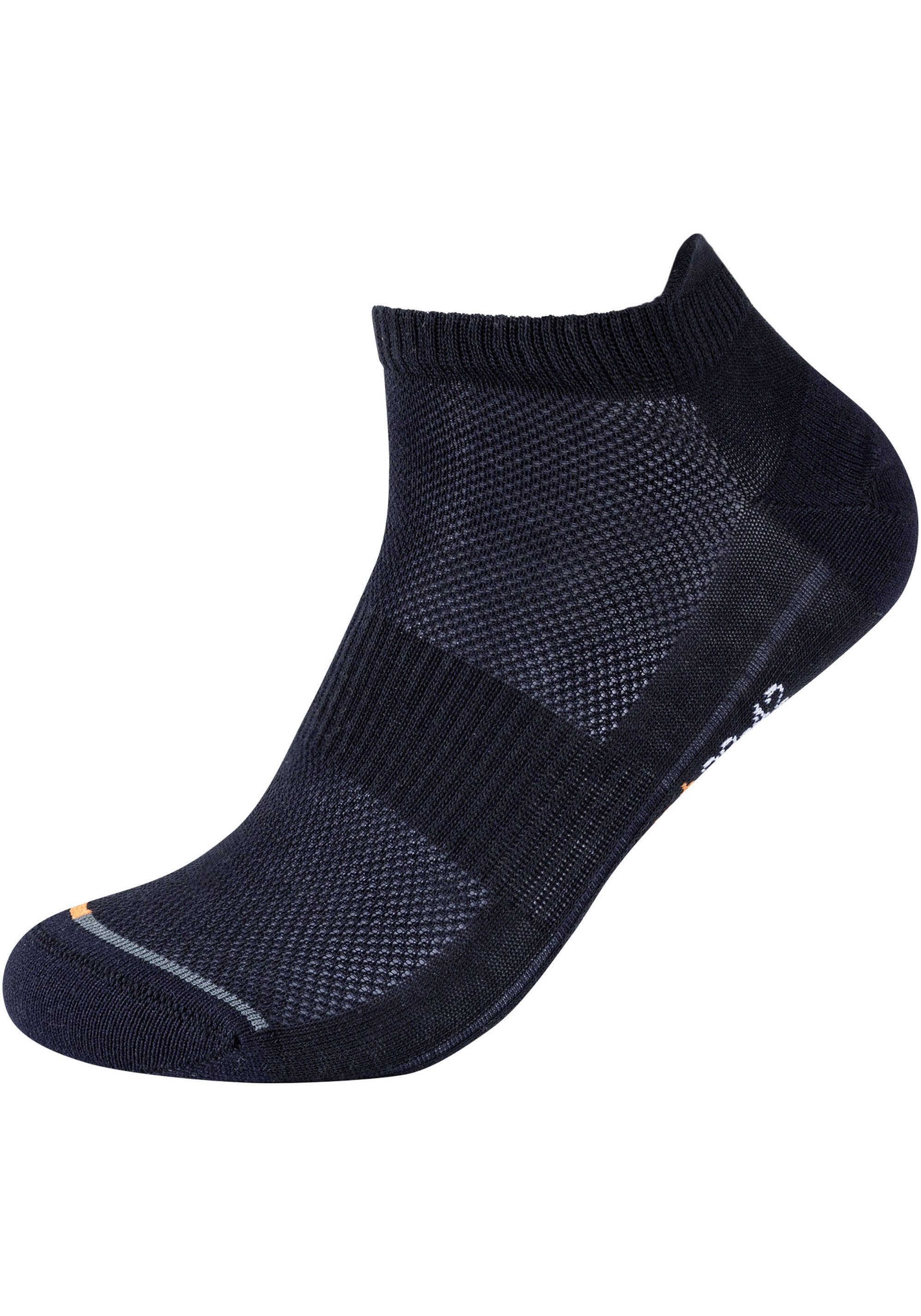 Camano Sneakersokken Function met micro-pluche op hiel en tenen (set, 4 paar)