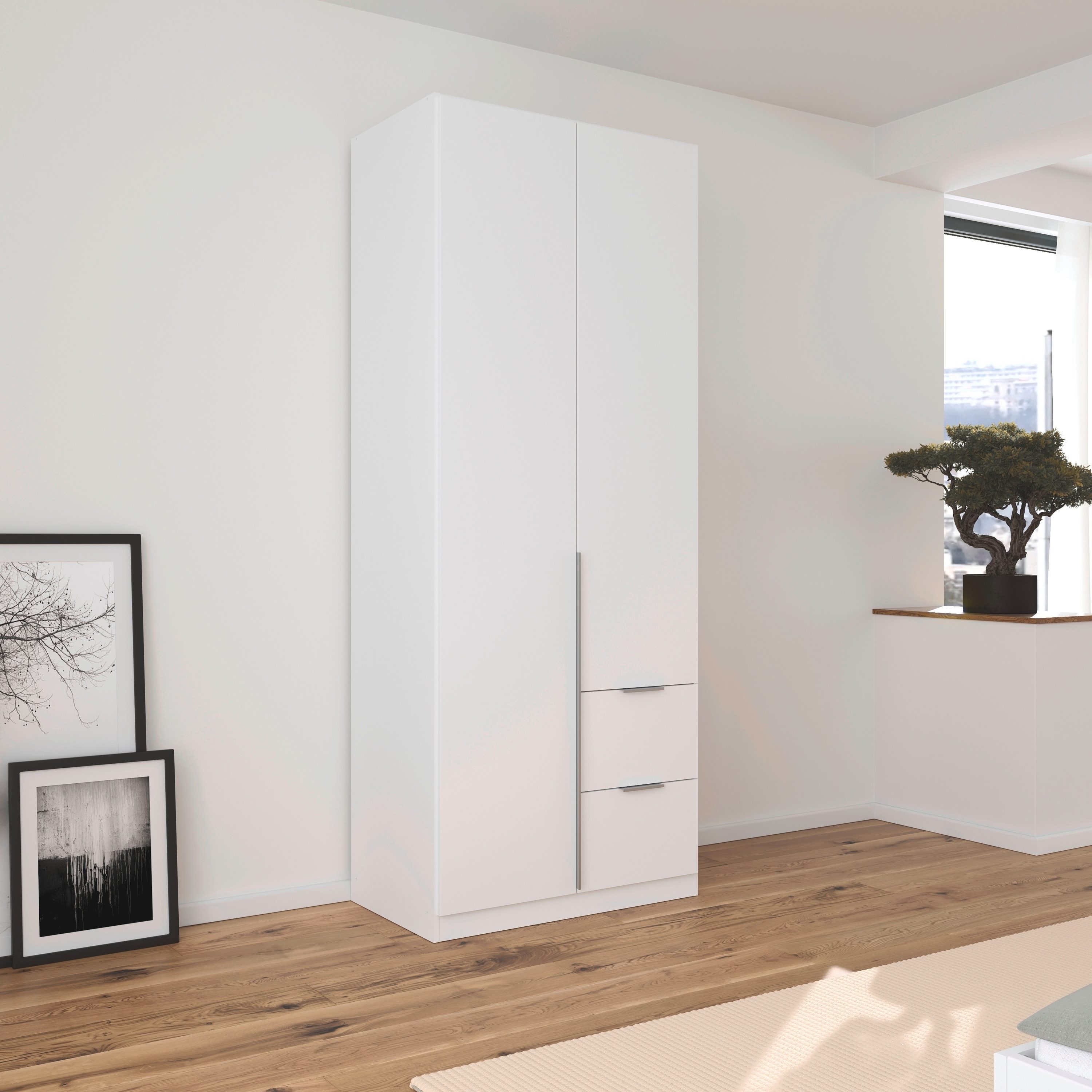 rauch Draaideurkast Kledingkast kast garderobe AGORDO met decor- of hoogglansfront