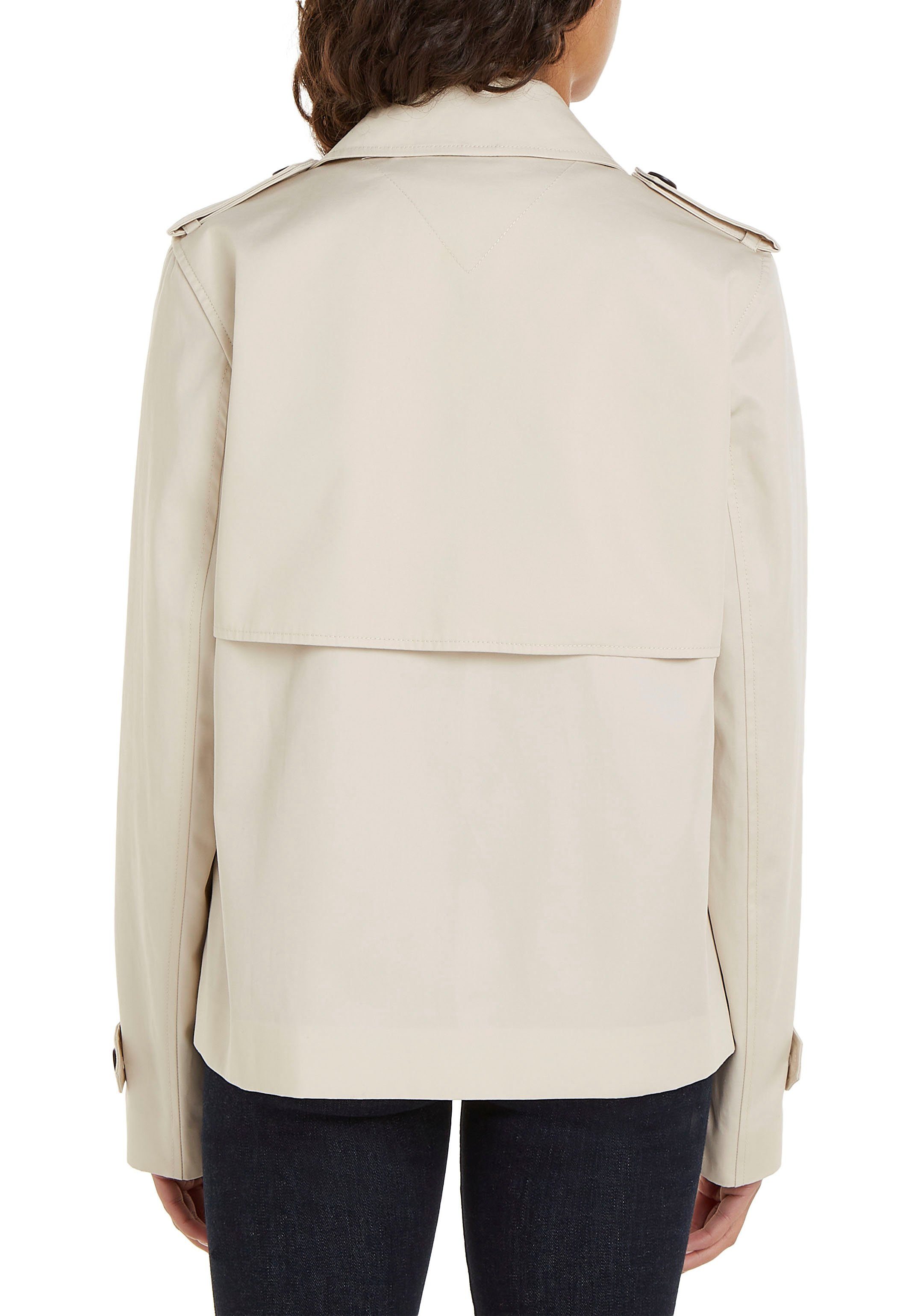 Tommy Hilfiger Kort jack COTTON SB SHORT TRENCH met typische trenchdetails