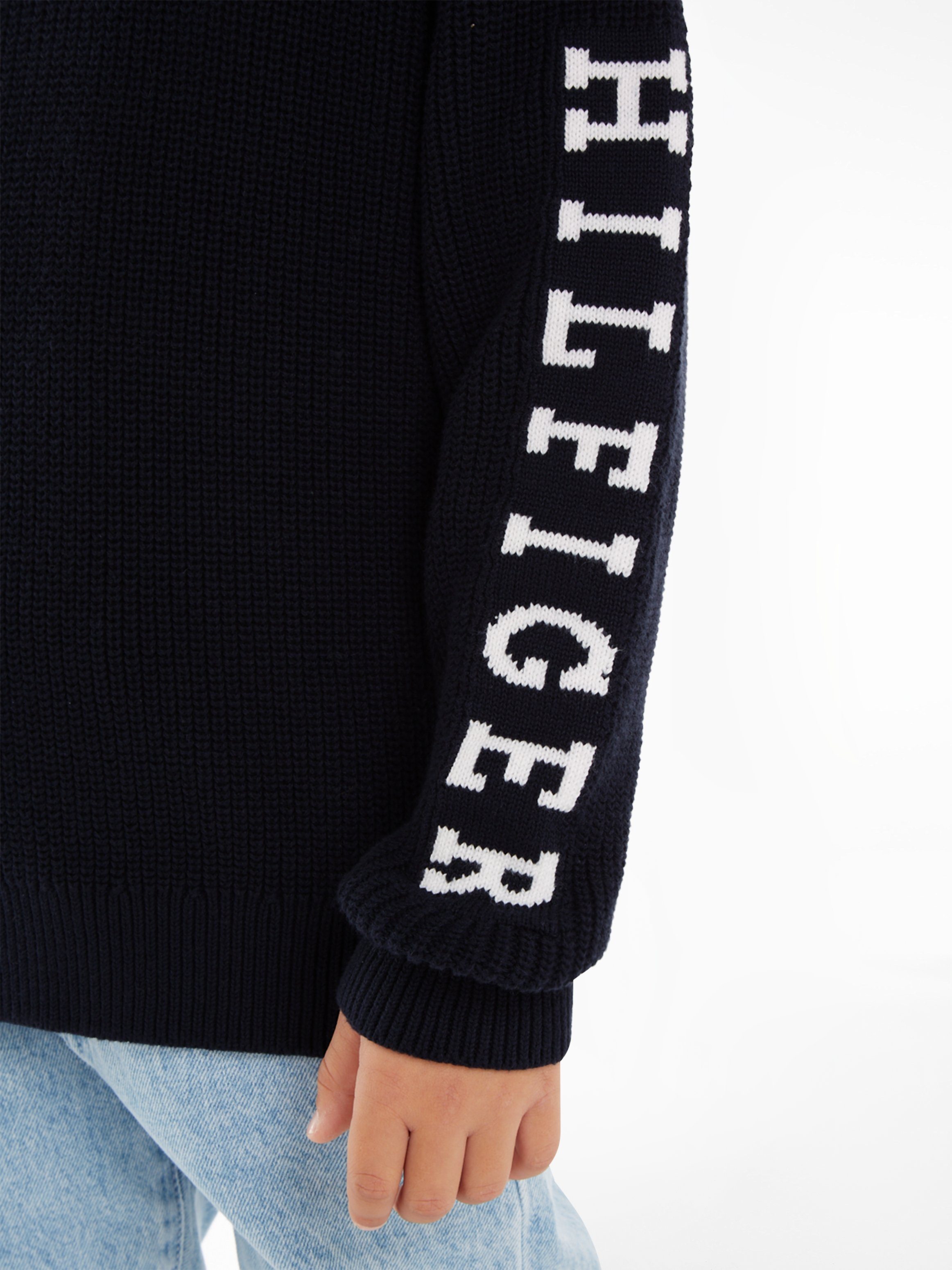 Tommy Hilfiger Gebreide trui MONOTYPE SWEATER met modieuze labels