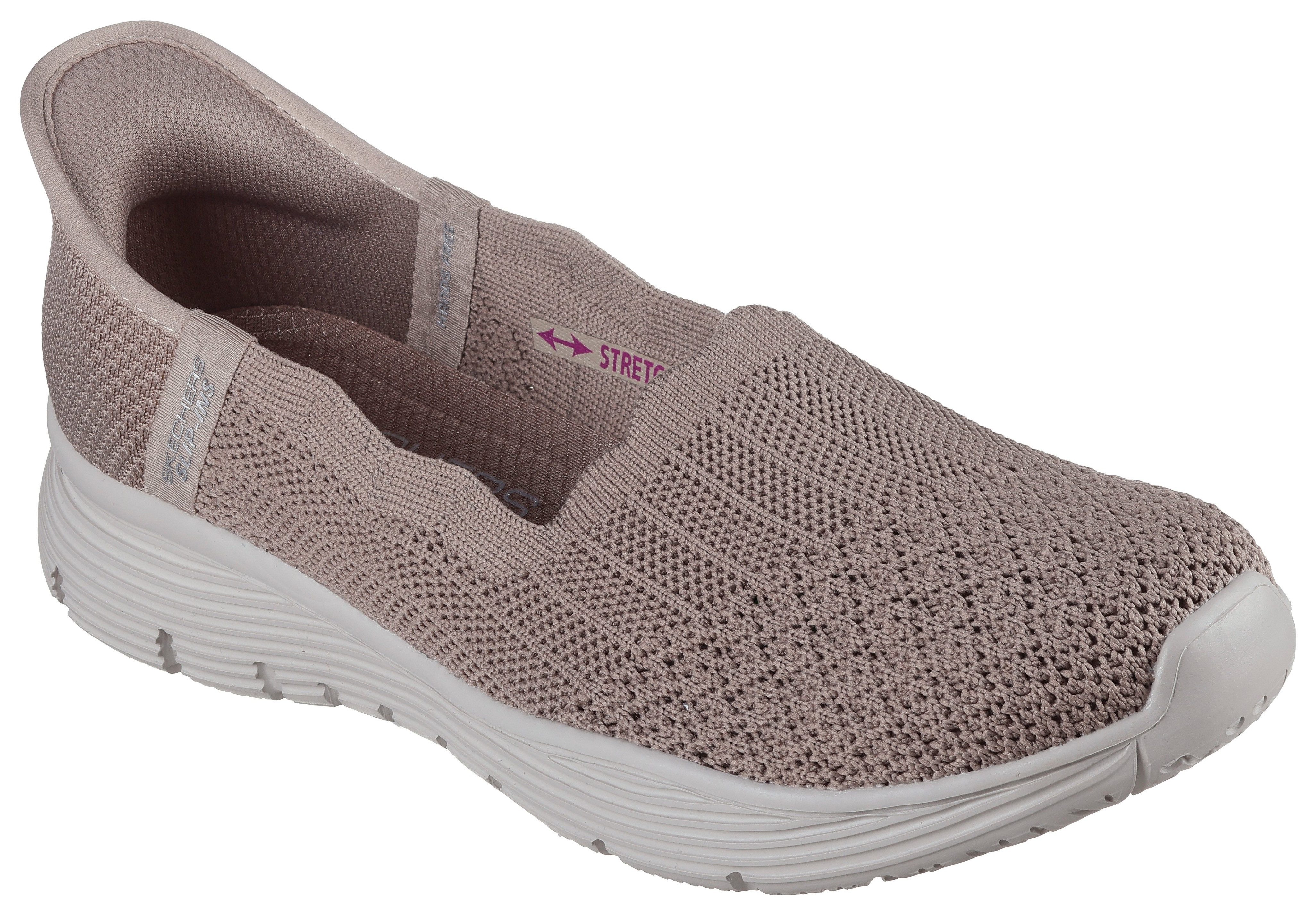 Skechers Slip-on sneakers SEAGER-BELIEVE IT dames lage sneakers maat 36 bruin
