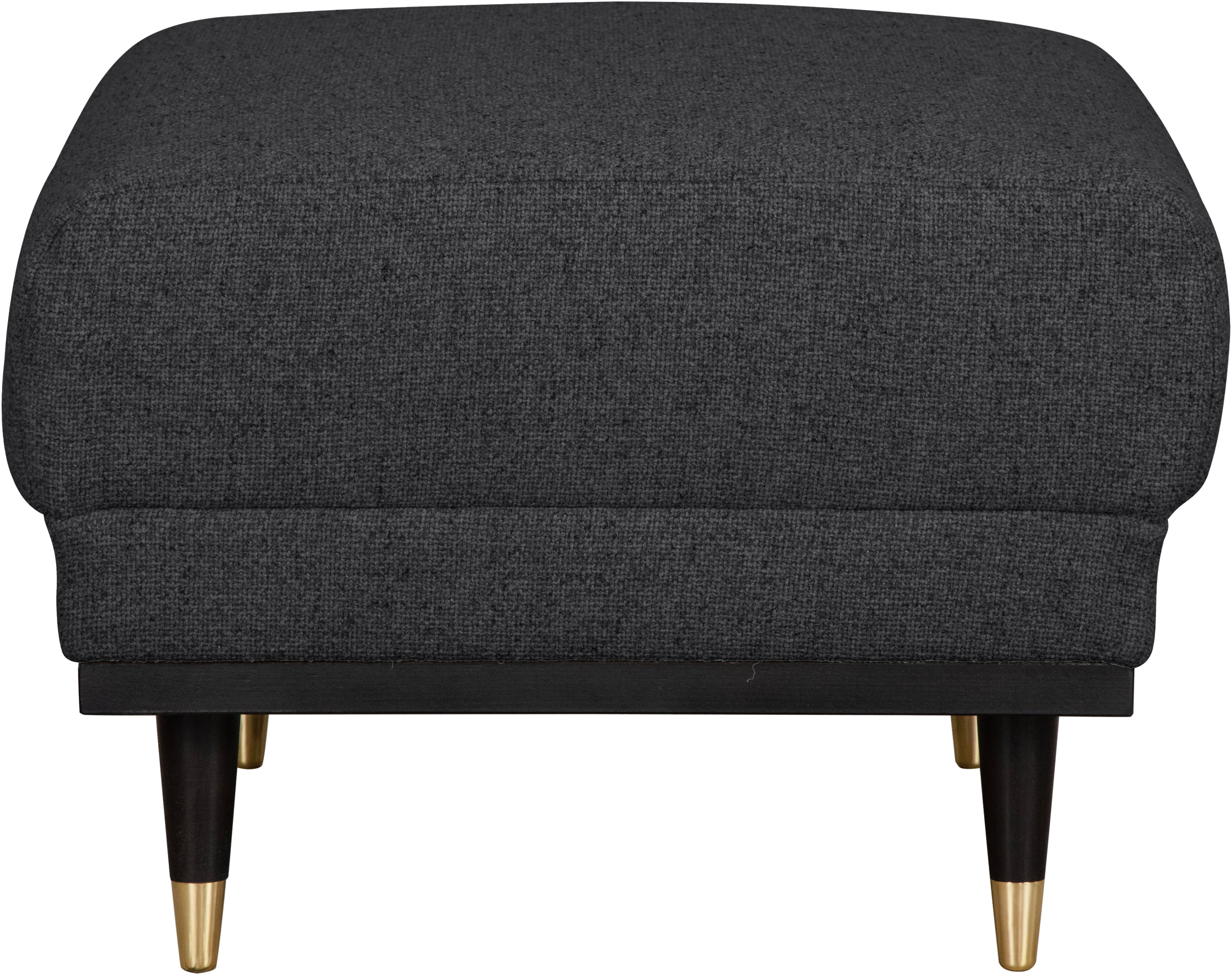 Guido Maria Kretschmer Home&Living Hocker Chamby met houten frame onderaan