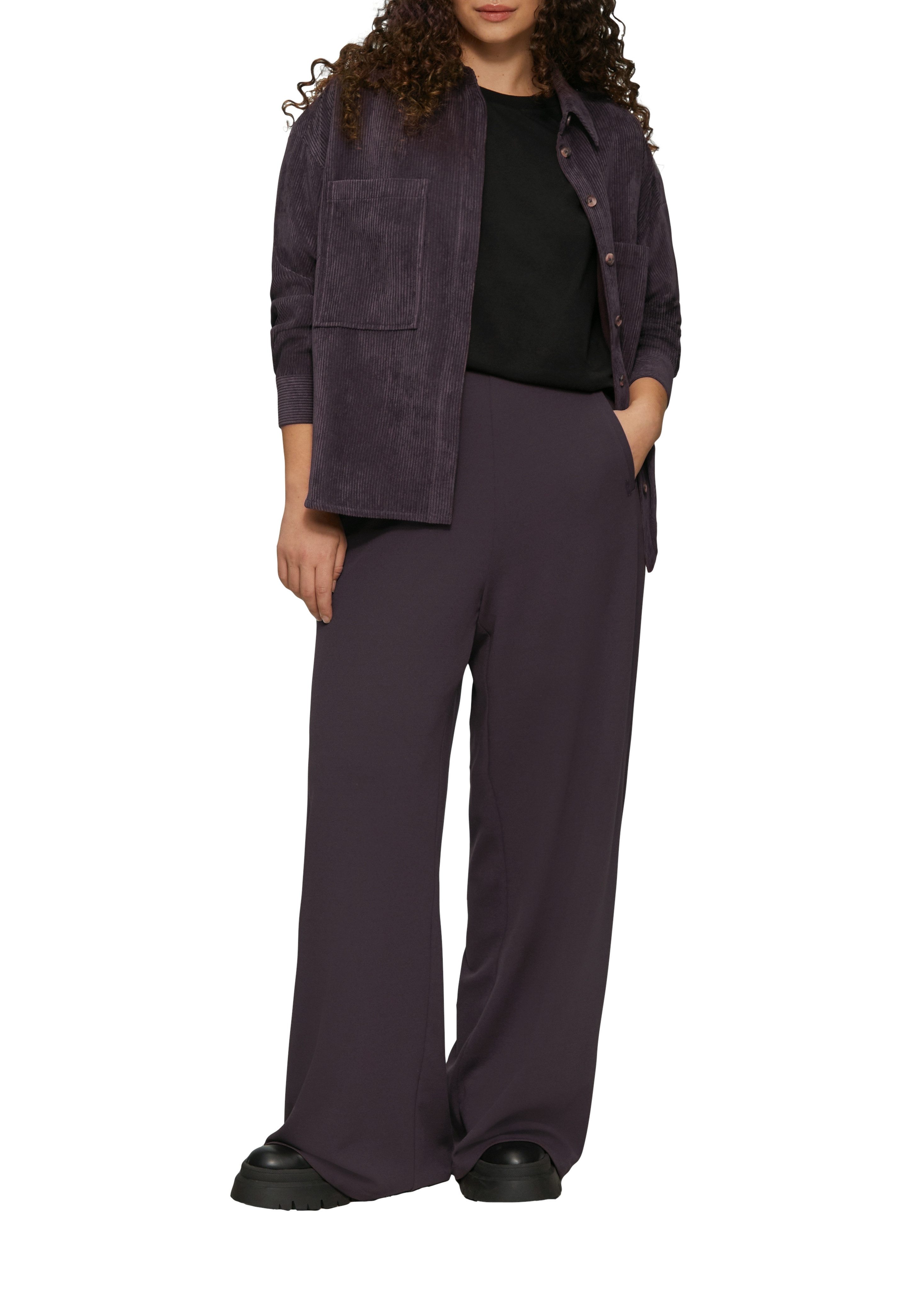 Q S designed by Stoffen broek met stretchaandeel
