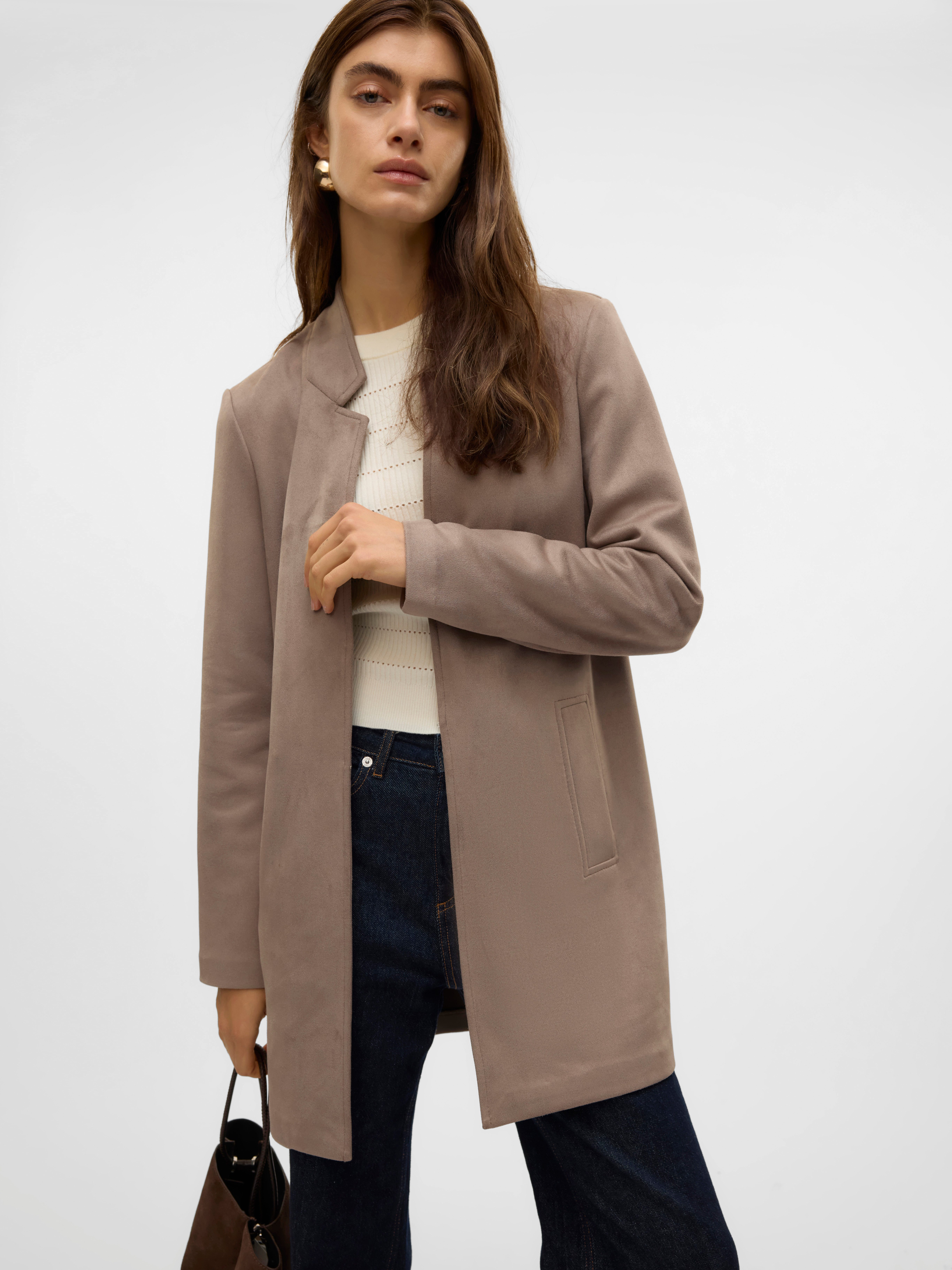 Vero Moda Lang jack VMJOSEFREJA FAUXSUEDE JACKET BOO