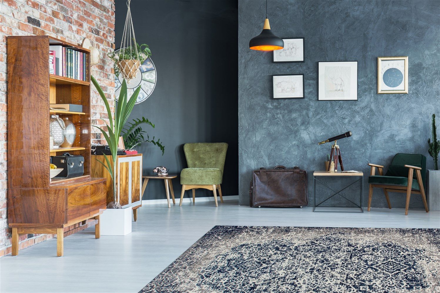 Kayoom Vloerkleed River 140 Jacquard, retro- en vintage-ontwerp, katoen achterkant