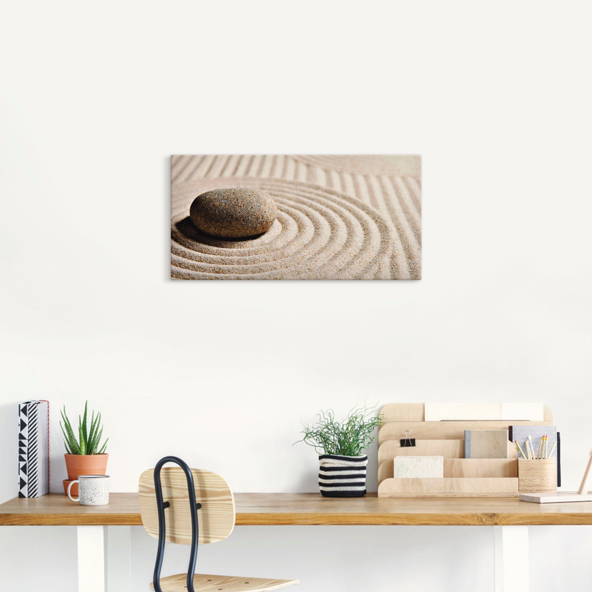Artland Artprint Mini zen tuin - zand als artprint op linnen, poster, muursticker in verschillende maten