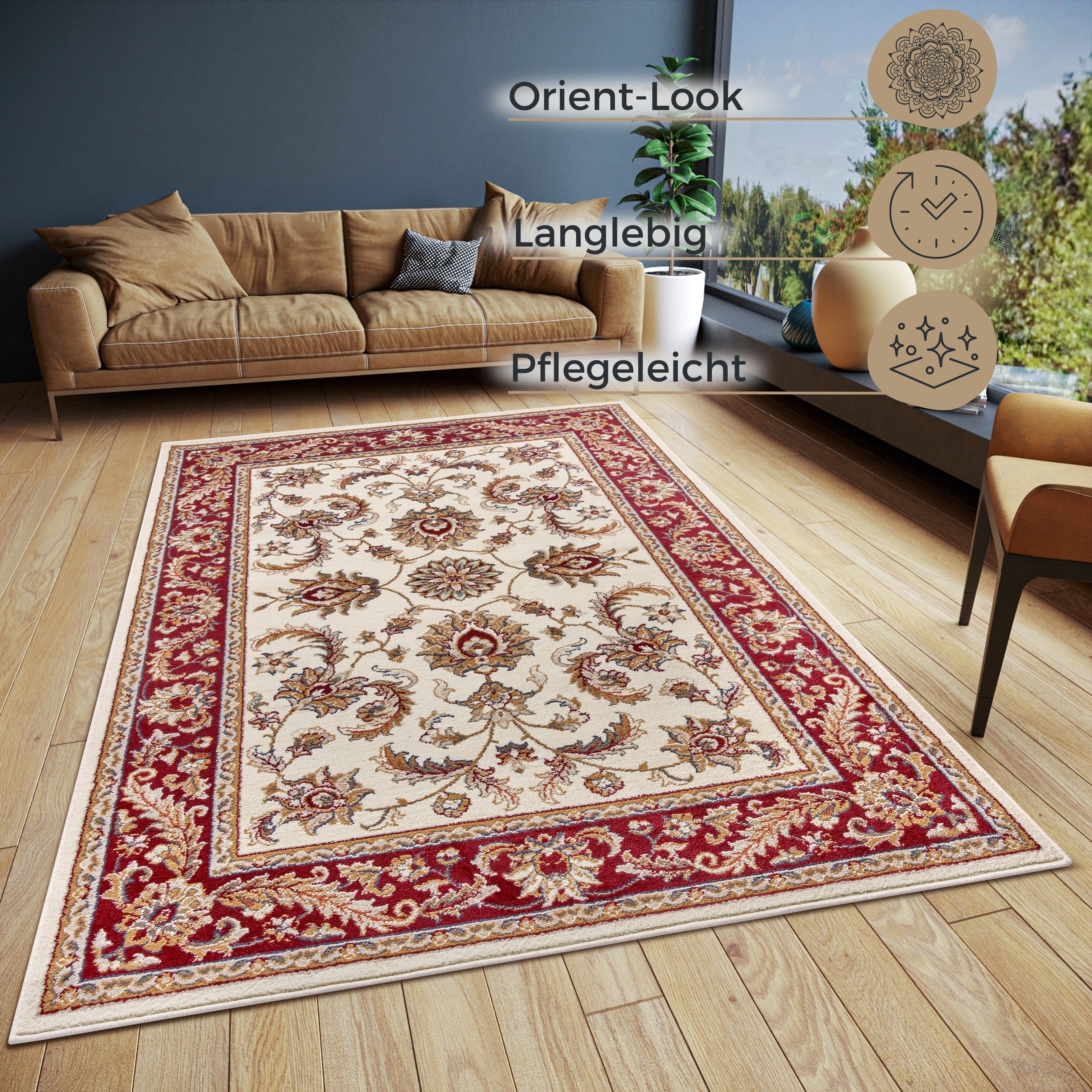 HANSE Home Vloerkleed RENI Loper, oosters, kortpolig, woonkamer, slaapkamer, eetkamer
