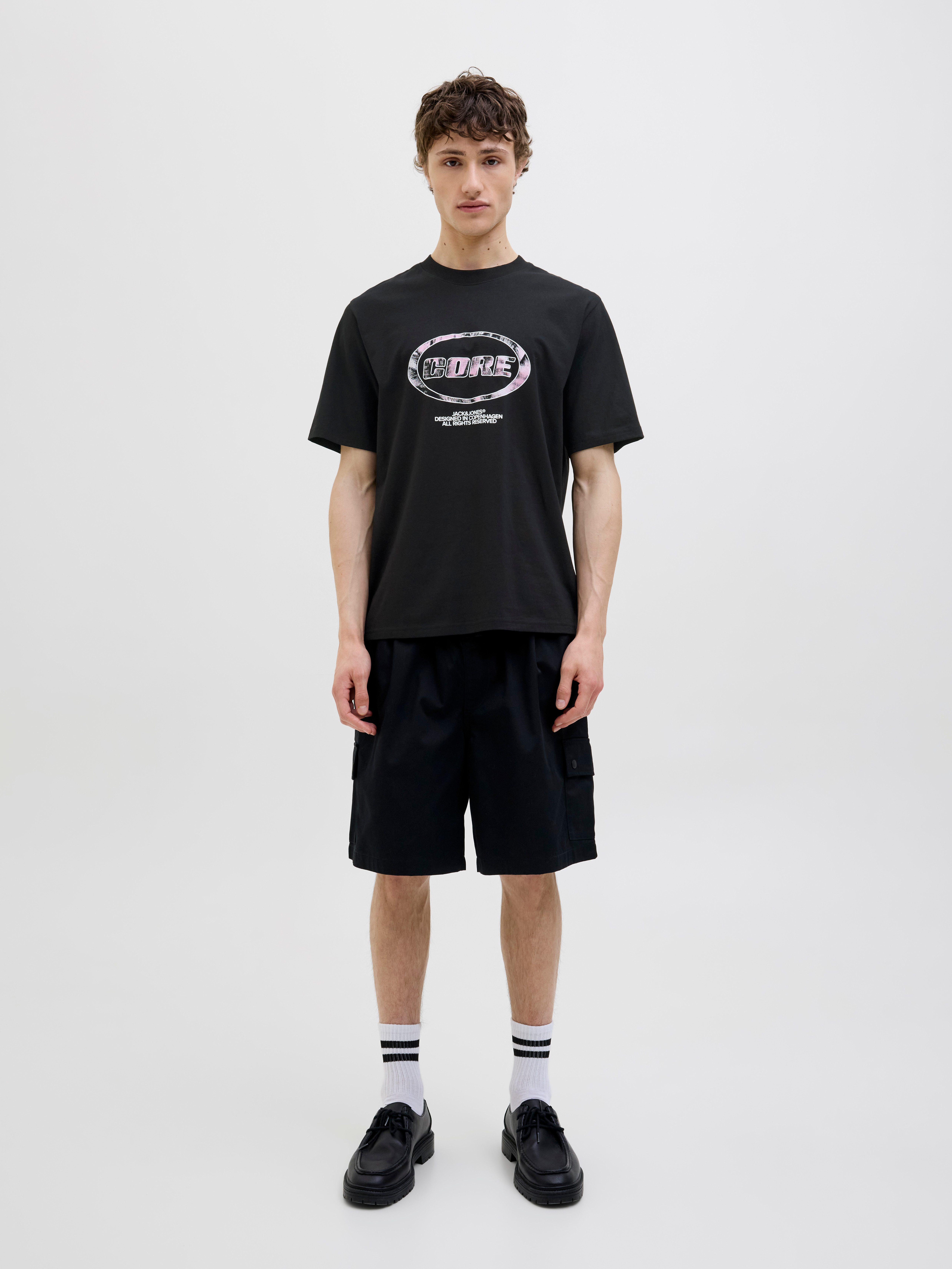 Jack & Jones T-shirt JCOLIDO AOP FRONT PRINT TEE SS CREW NECK