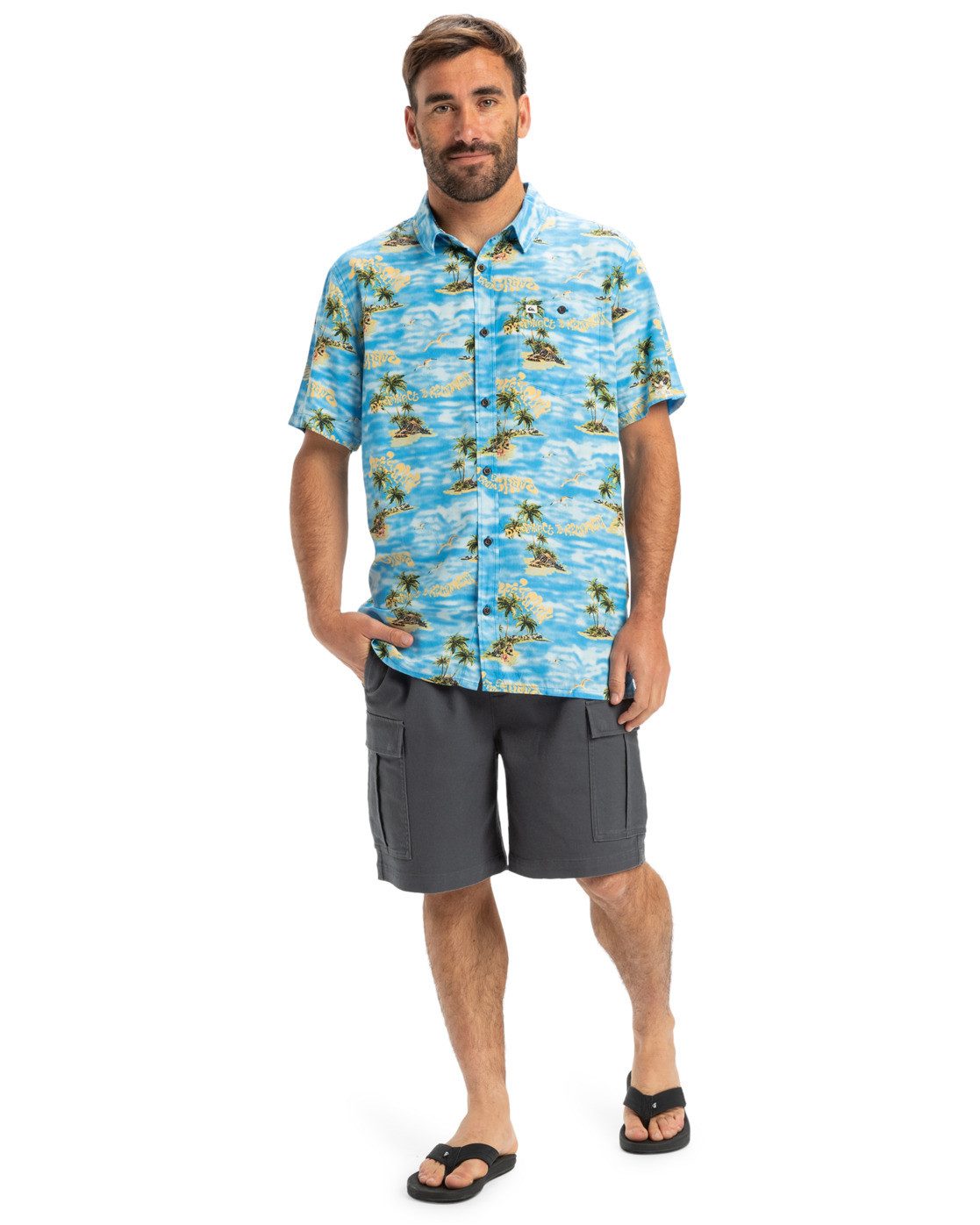 Quiksilver Overhemd met korte mouwen Safe Paradise