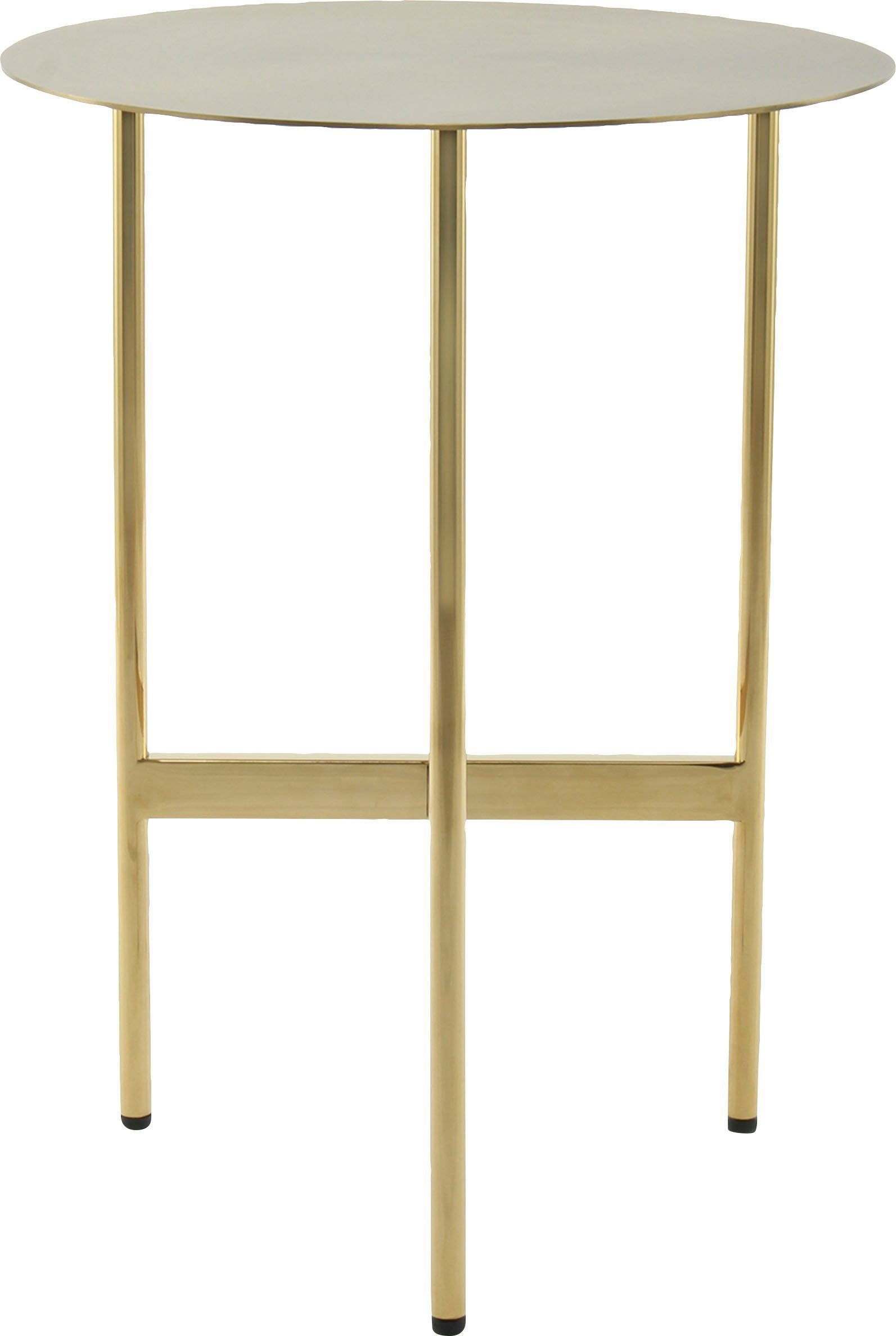 Kayoom Bijzettafel Pema, minimalistisch ontwerp, past bij elke interieurstijl minimalistisch ontwerp van het onderstel van edelstaal, ronde legplank (1 stuk)