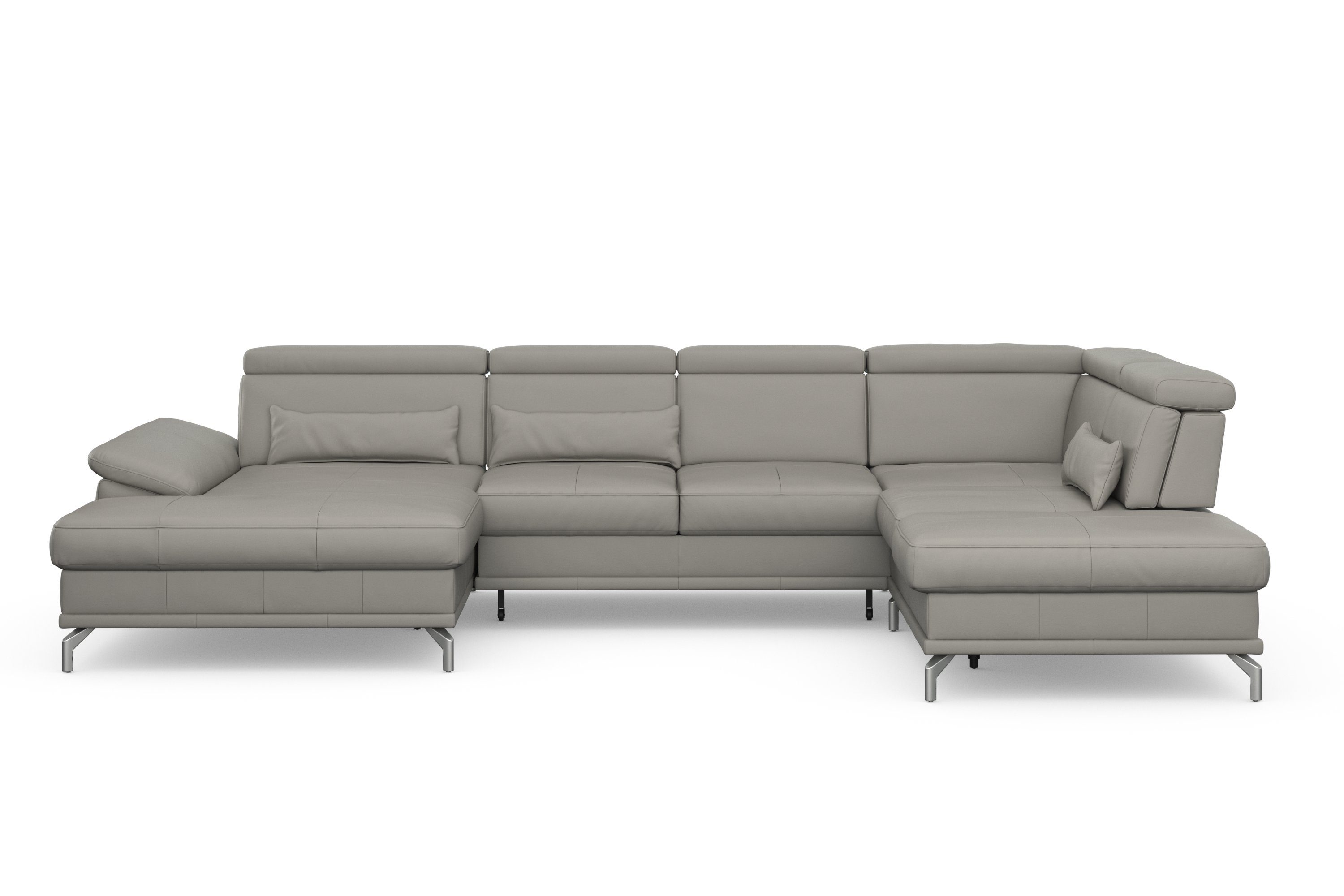 sit&more Zithoek Cabrio U-vorm, met zitdiepteverstelling, arm- en hoofdsteunverstelling