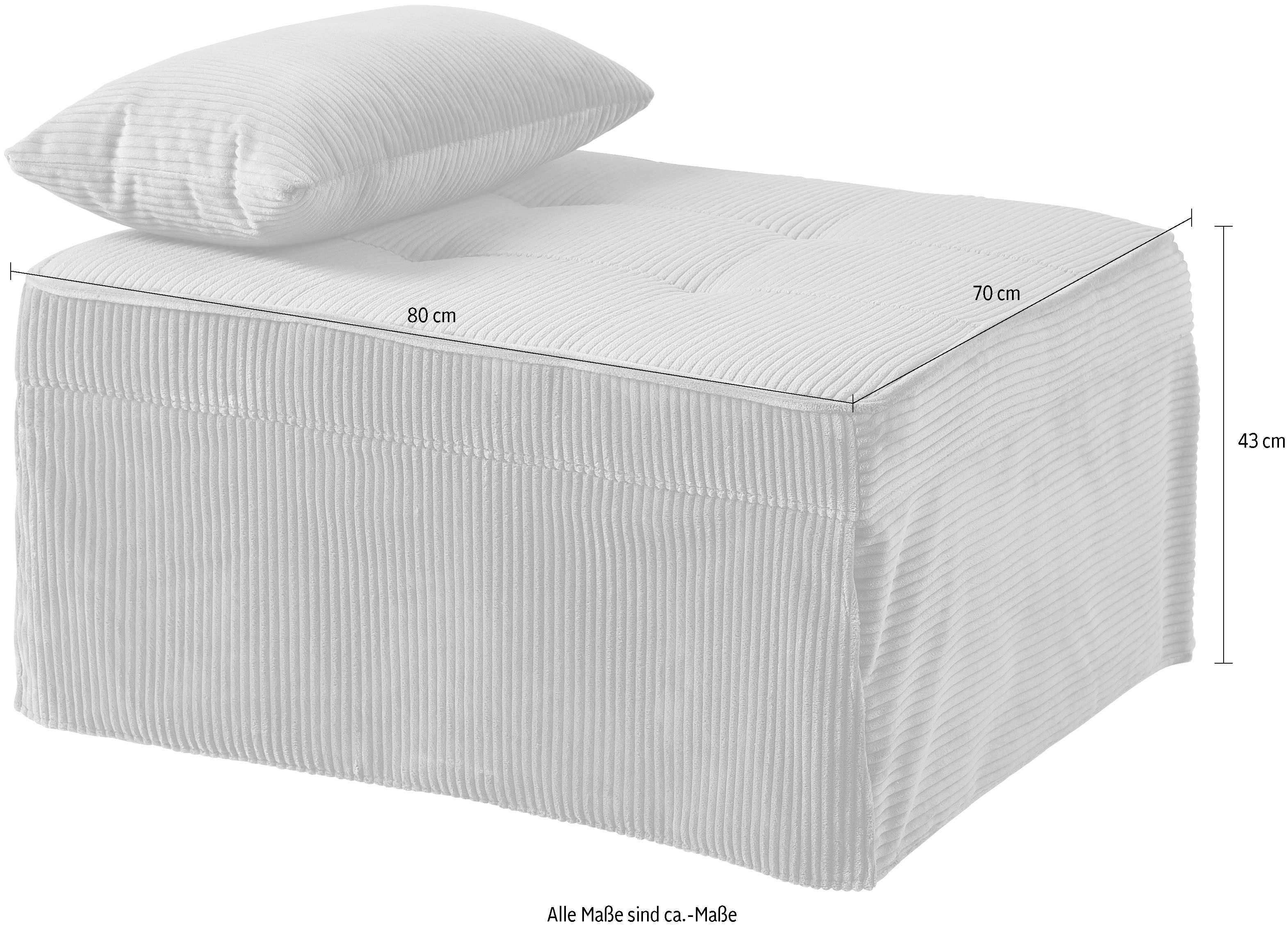 ATLANTIC home collection Slaapbank Finn te veranderen in een loungestoel, relaxfauteuil en logeerbed, incl. kussen