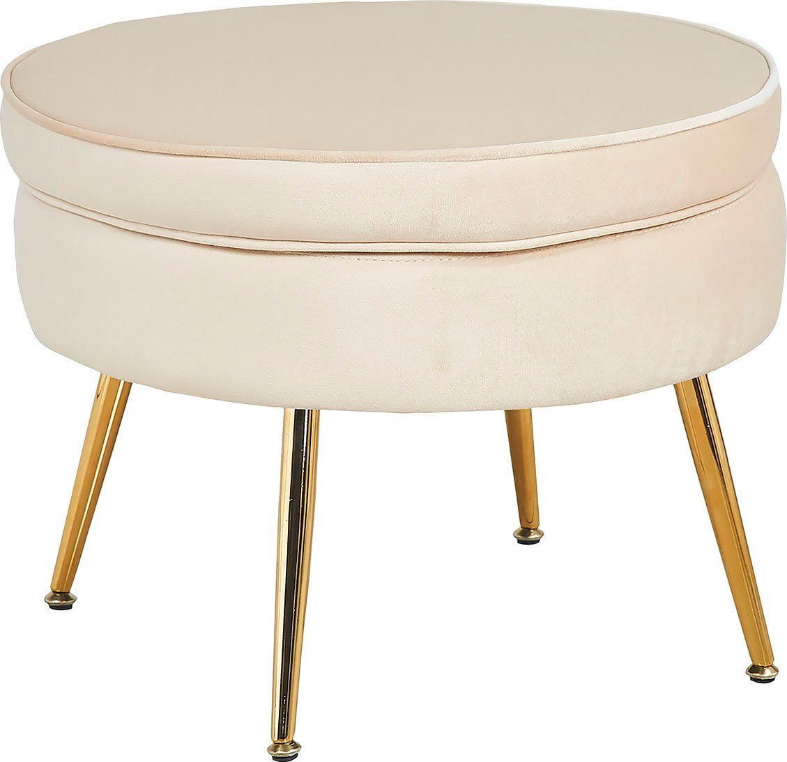 SalesFever Hocker Clam met hoog zitkussen