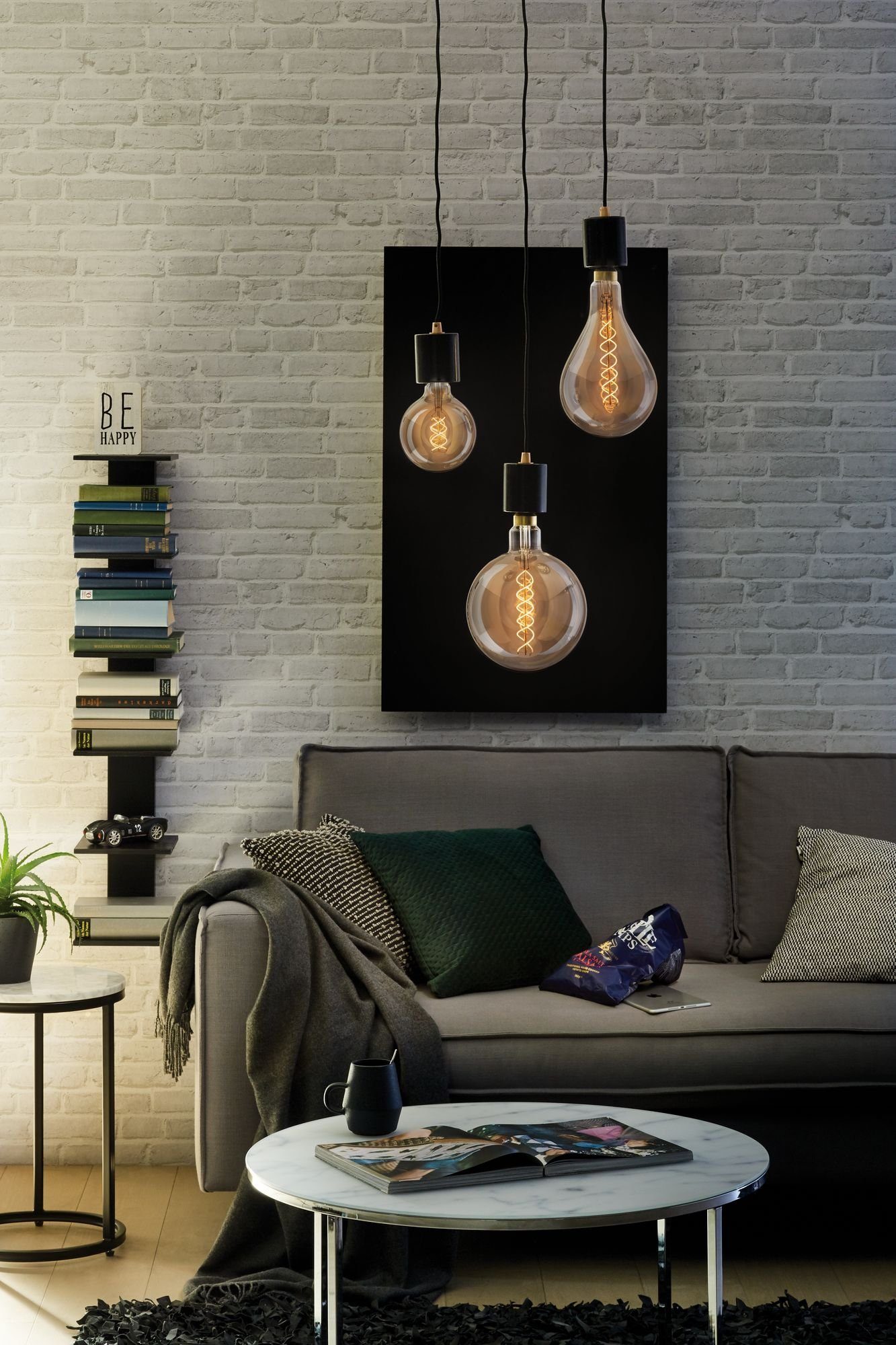 Paulmann Led-verlichting BigDrop 400lm 1800K goudkleur 7W dubbele spiraal 230V filament (1 stuk)