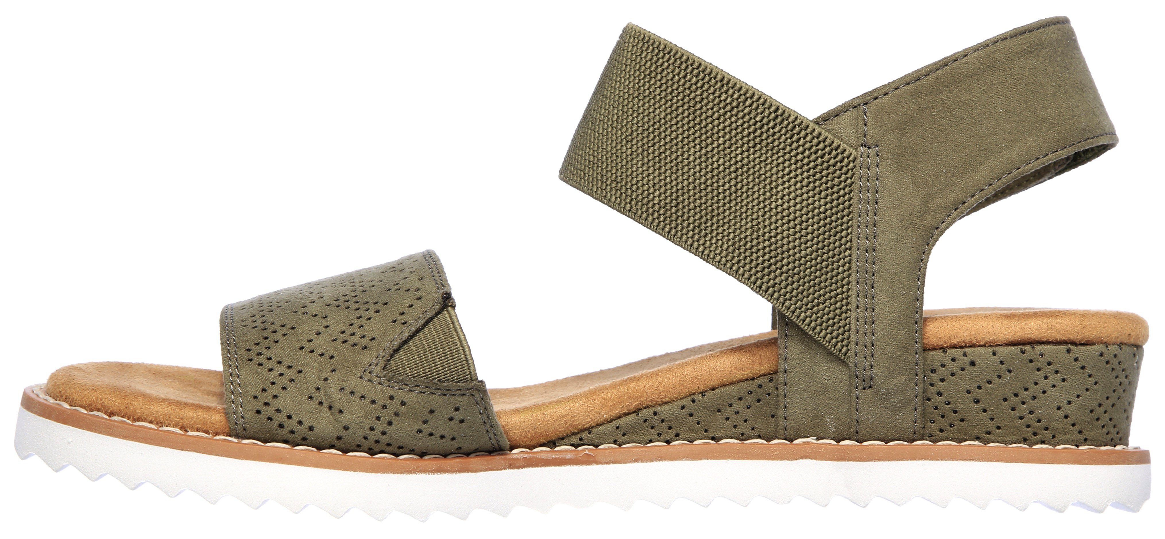 Skechers Sleehaksandaaltjes Desert Kiss Zomerschoen, sandaal met gepolsterde binnenzool