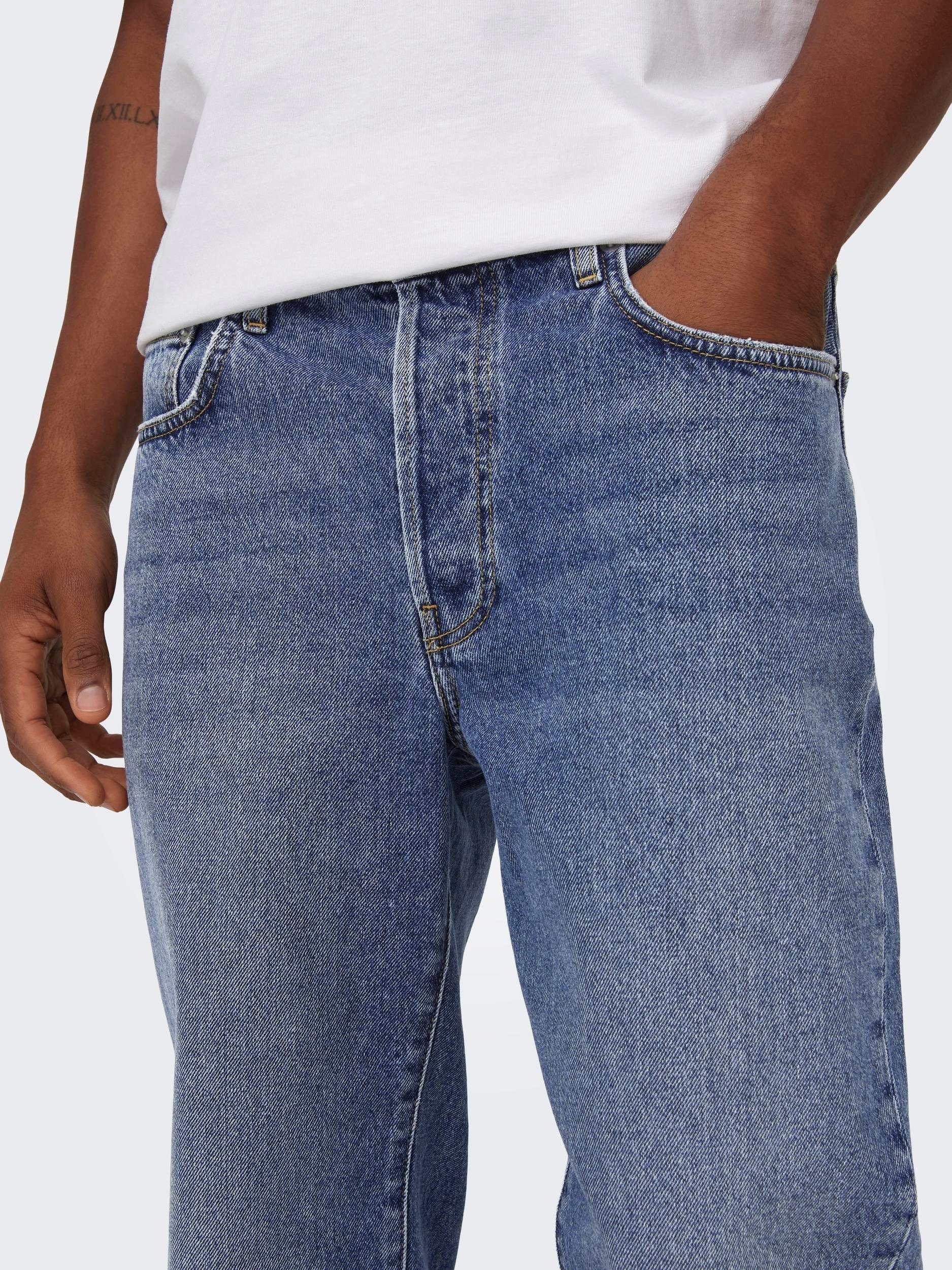 ONLY & SONS Loose fit jeans ONSFADE LOOSE WB 6778 A14 DNM NOOS