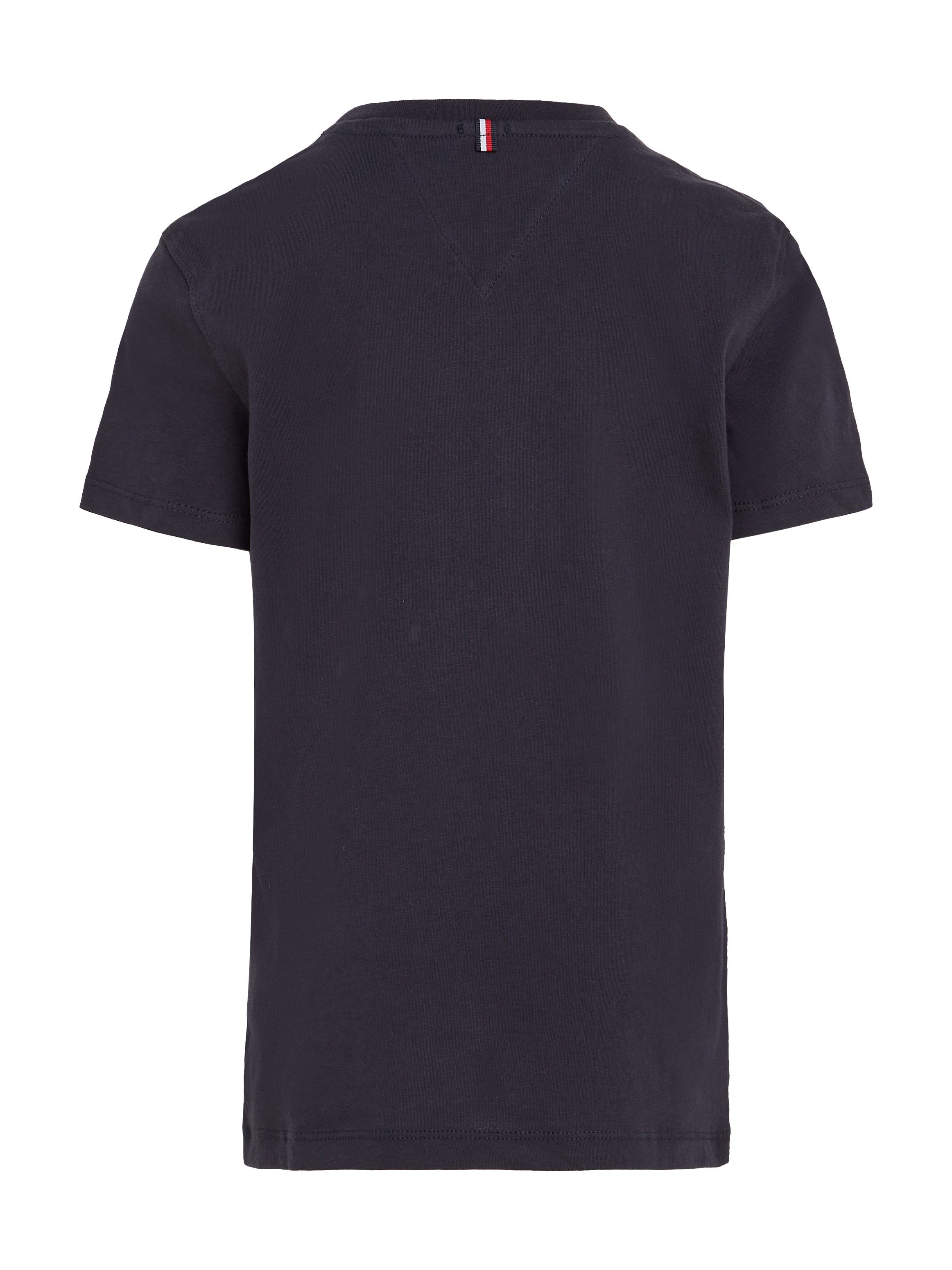 Tommy Hilfiger Shirt met ronde hals BOYS BASIC CN KNIT S/S met tommy hilfiger-merklabel