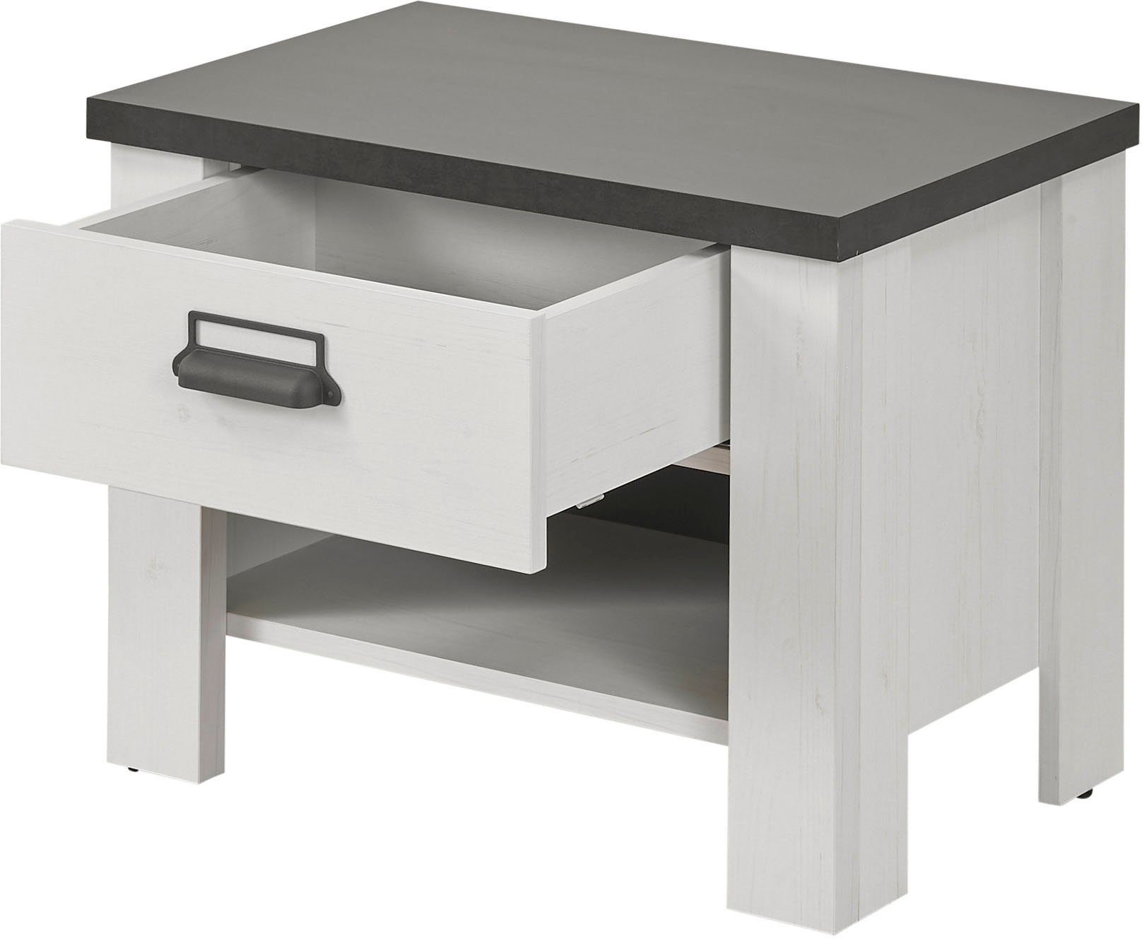 Home affaire Slaapkamerserie Sherwood Ligoppervlak 90 x 200 cm, kast 2-deurs 93 cm breed (3-delig)