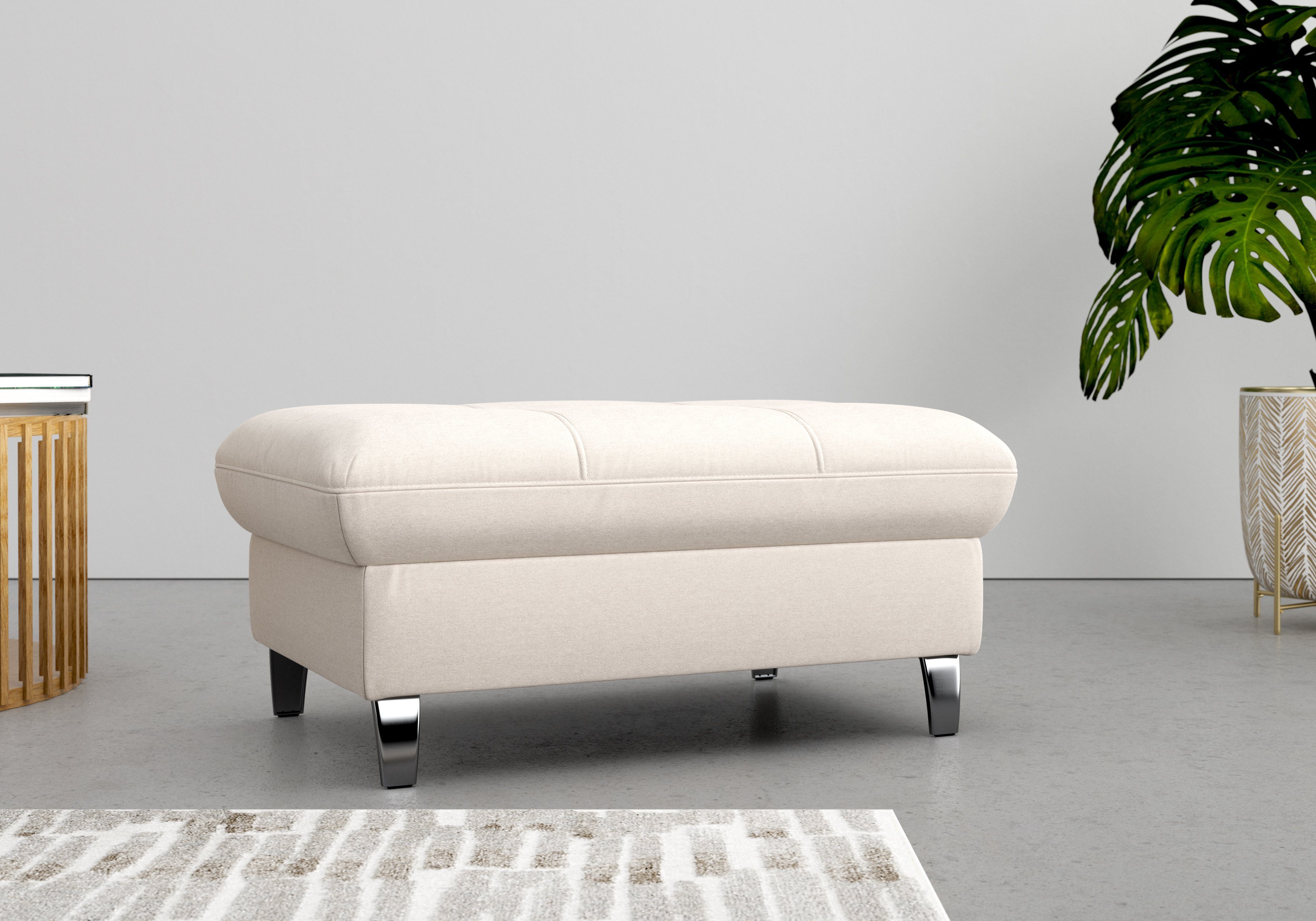 sit&more Hocker met bergruimte Maggiore met bergruimte en moderne metalen poten